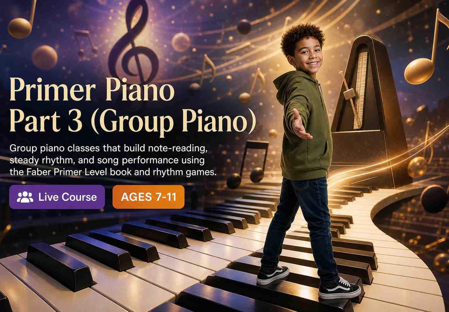 Primer Piano Part 3 (Group Piano)