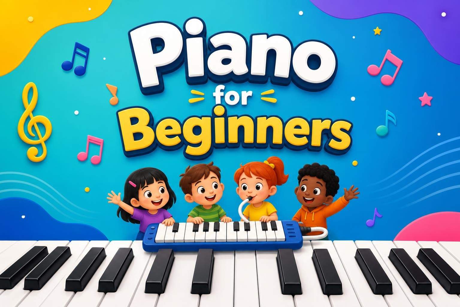 Beginner Piano: Note Reading, Rhythm, and Basic Pieces (Part 3)