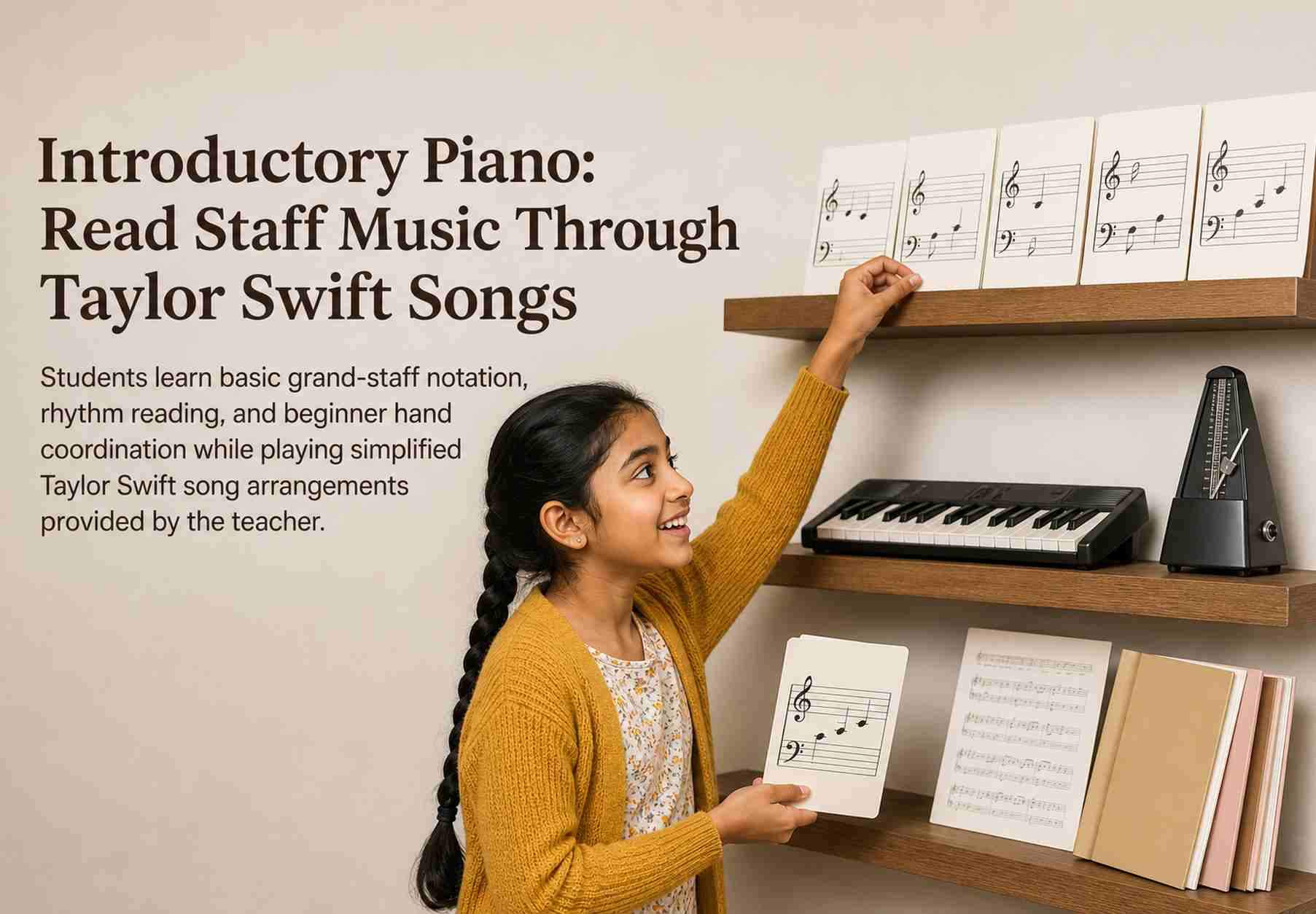 Introductory Piano: Read Staff Music Through Taylor Swift Songs