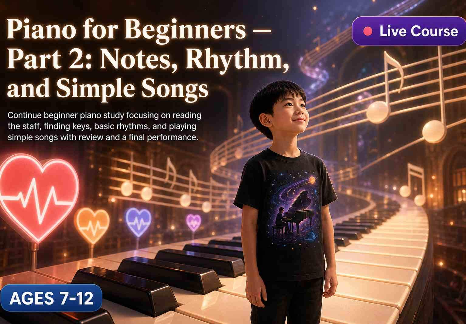 Piano for Beginners — Part 2: Notes, Rhythm, and Simple Songs