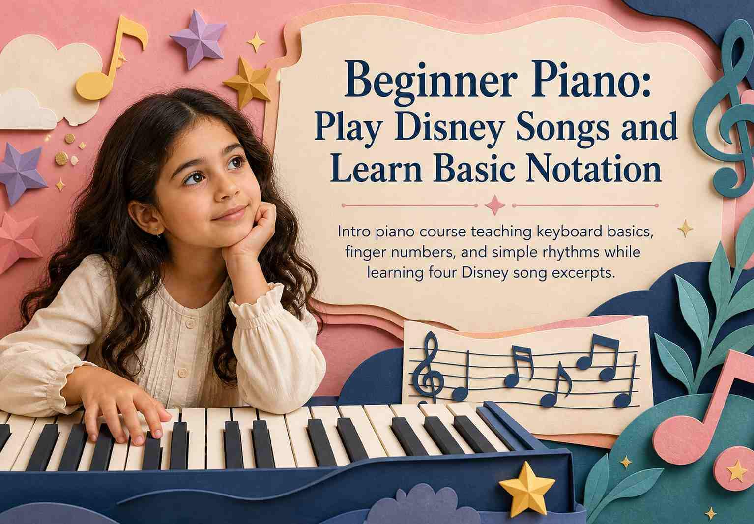 Beginner Piano: Play Disney Songs and Learn Basic Notation