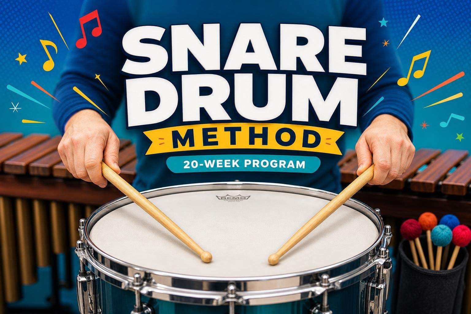 Beginner Snare Drum Method — 20-Week Self-Paced Course