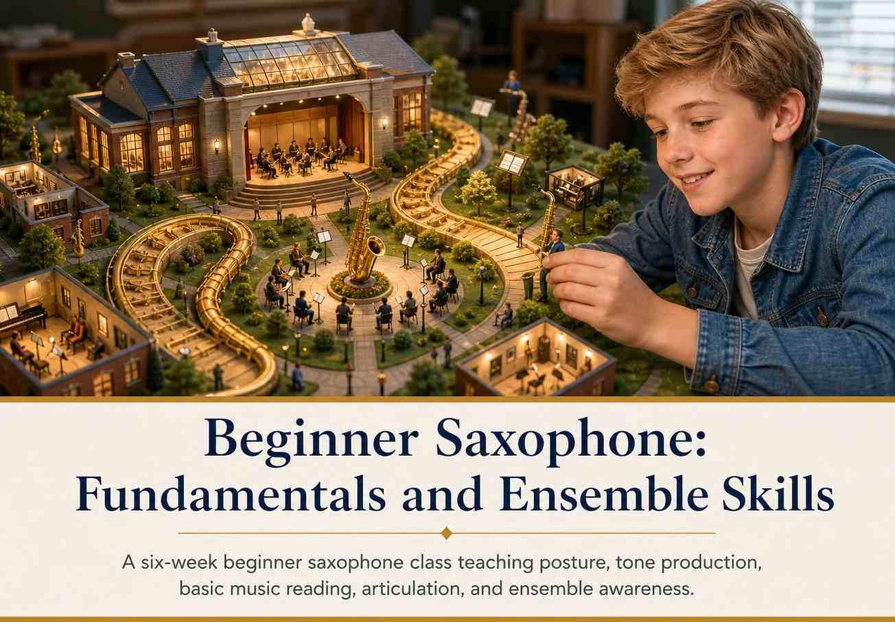 Beginner Saxophone: Fundamentals and Ensemble Skills