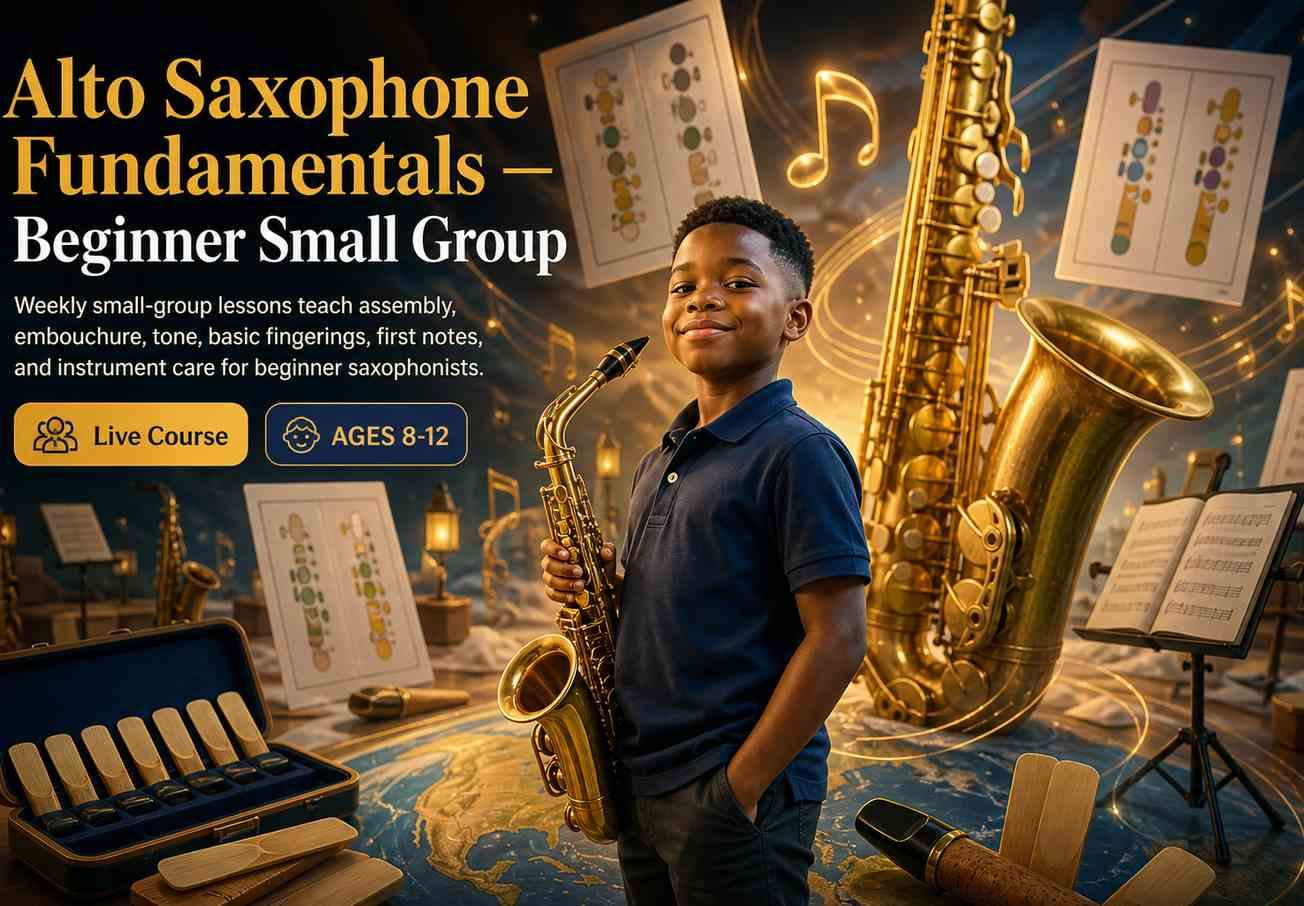 Alto Saxophone Fundamentals — Beginner Small Group