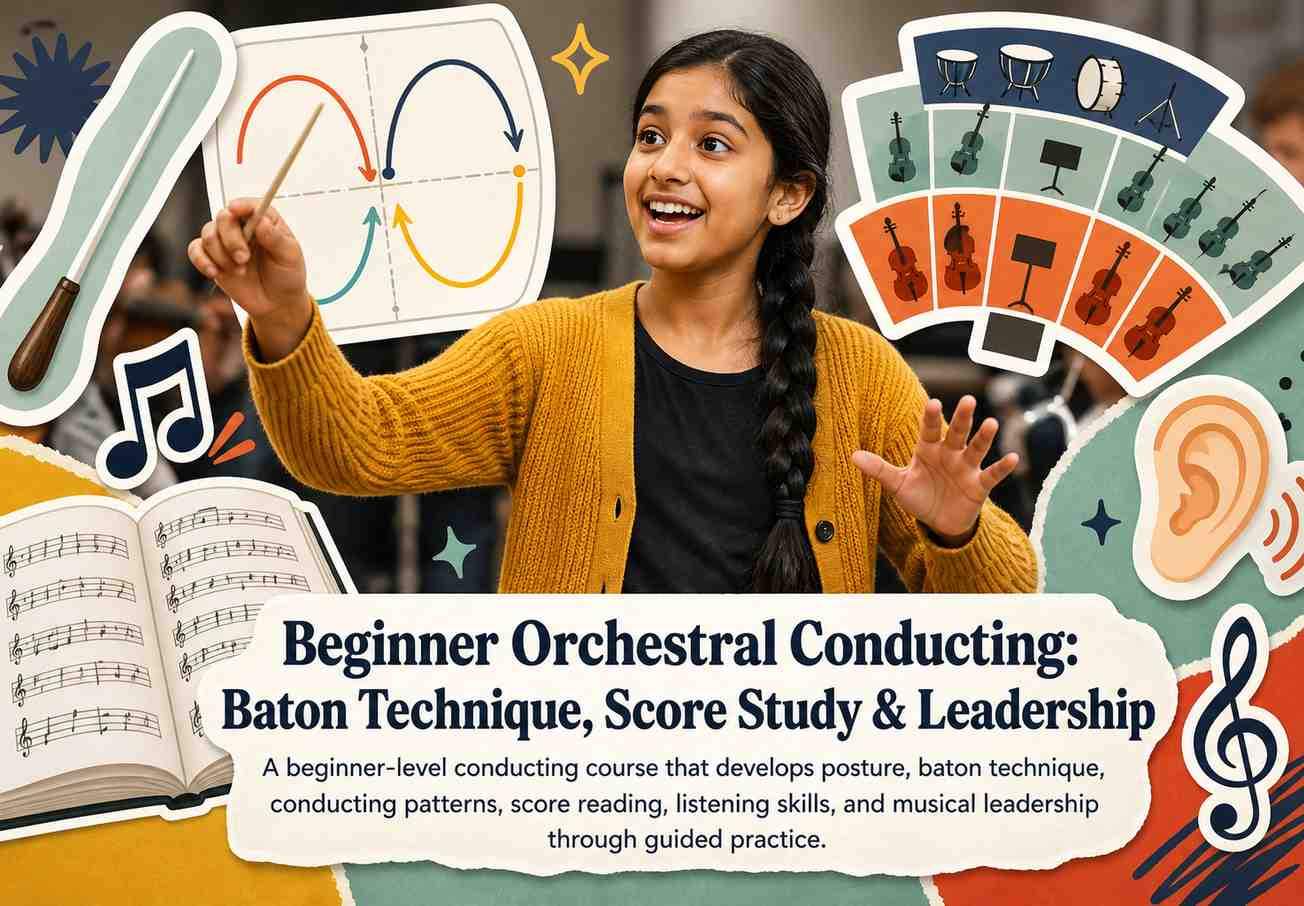 Beginner Orchestral Conducting: Baton Technique, Score Study & Leadership