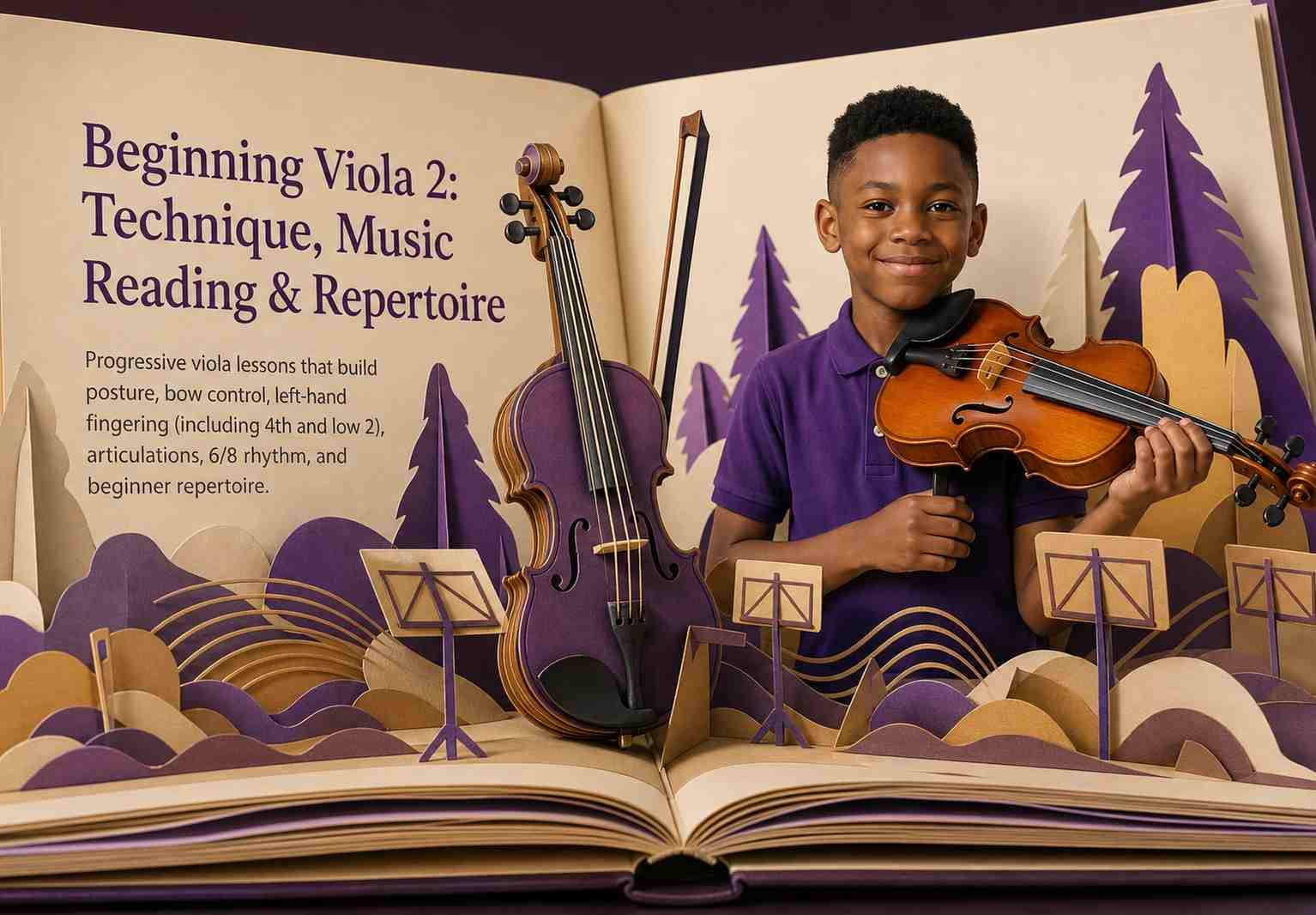 Beginning Viola 2: Technique, Music Reading & Repertoire