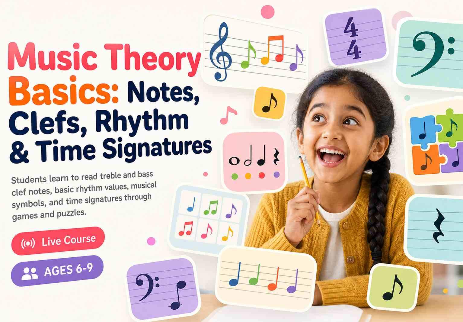 Music Theory Basics: Notes, Clefs, Rhythm & Time Signatures