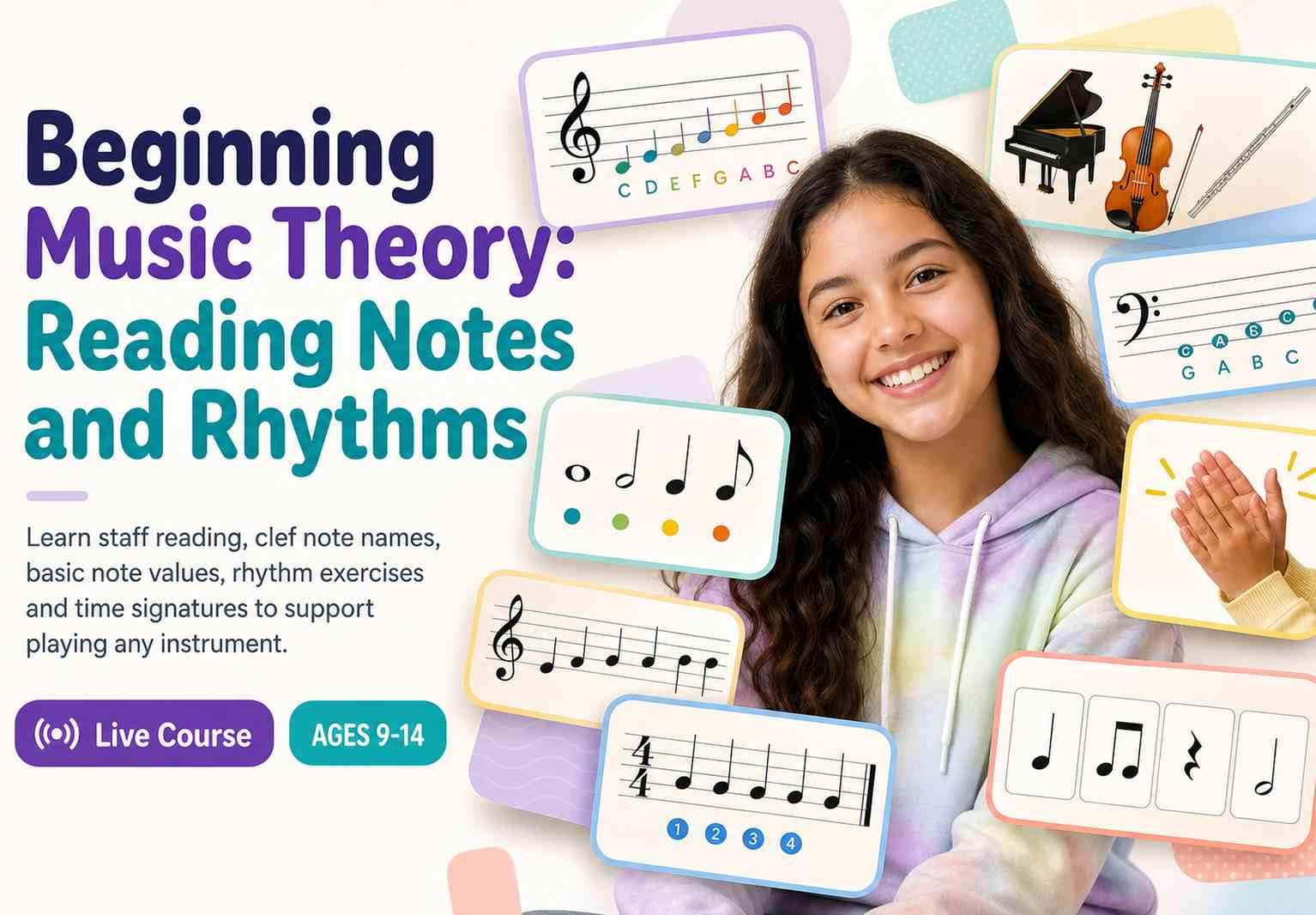 Beginning Music Theory: Reading Notes and Rhythms