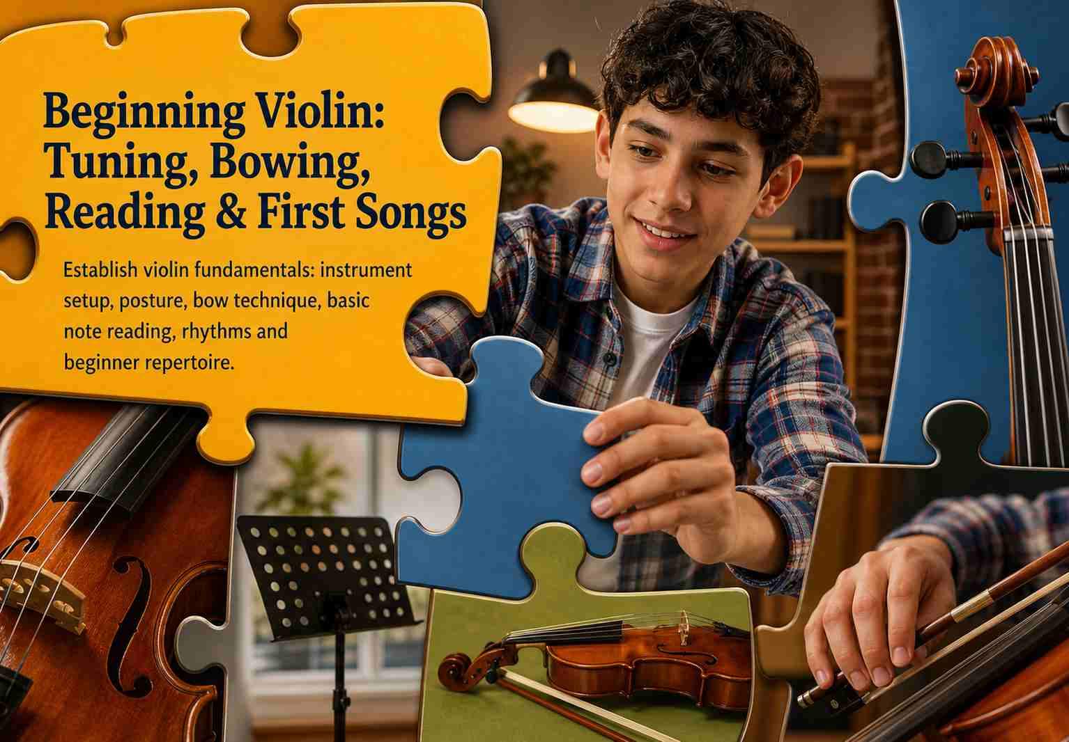 Beginning Violin: Tuning, Bowing, Reading & First Songs