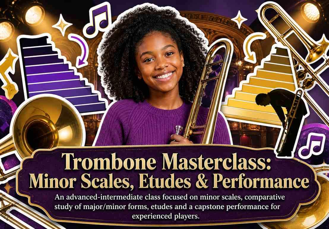 Trombone Masterclass: Minor Scales, Etudes & Performance