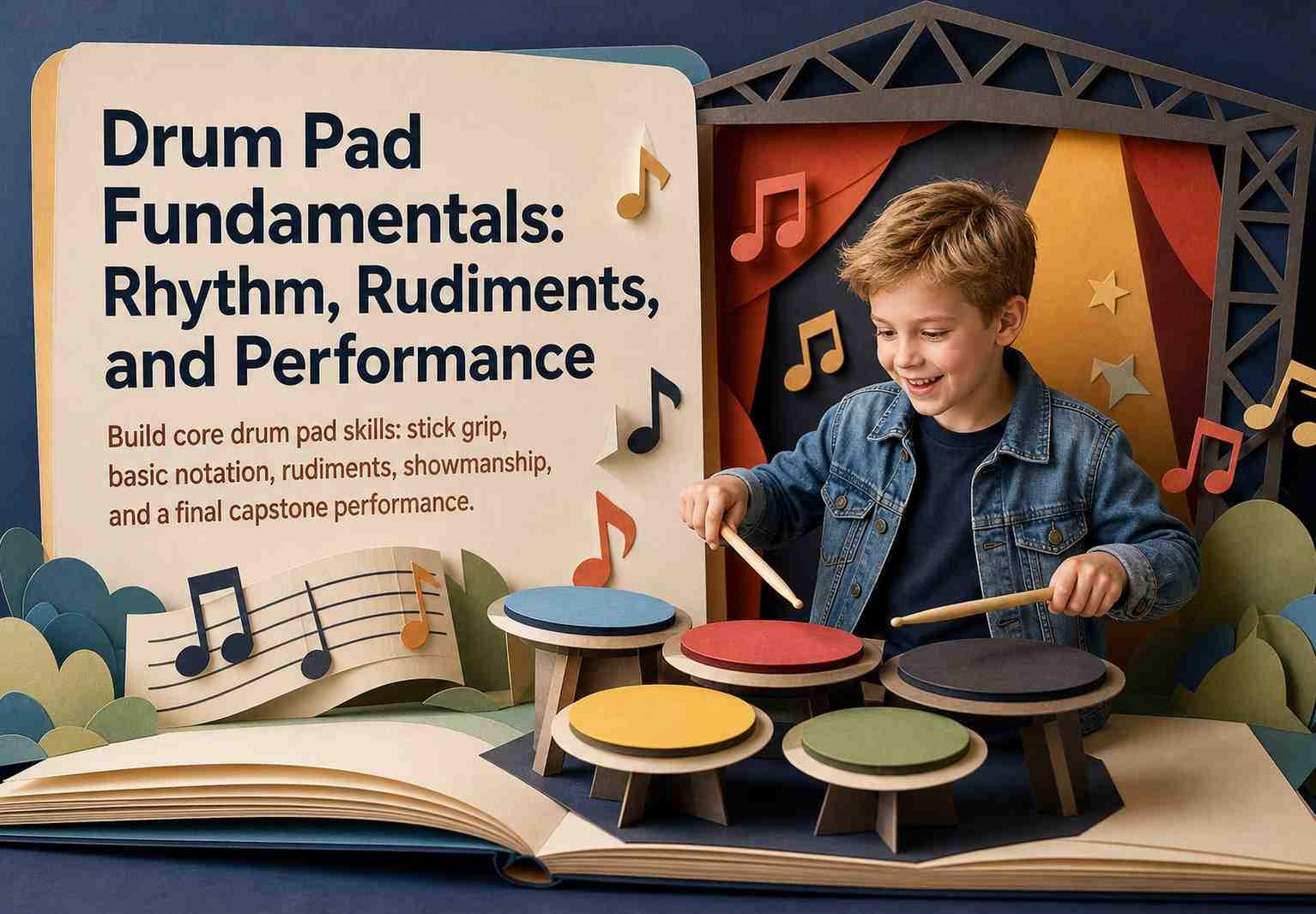 Drum Pad Fundamentals: Rhythm, Rudiments, and Performance
