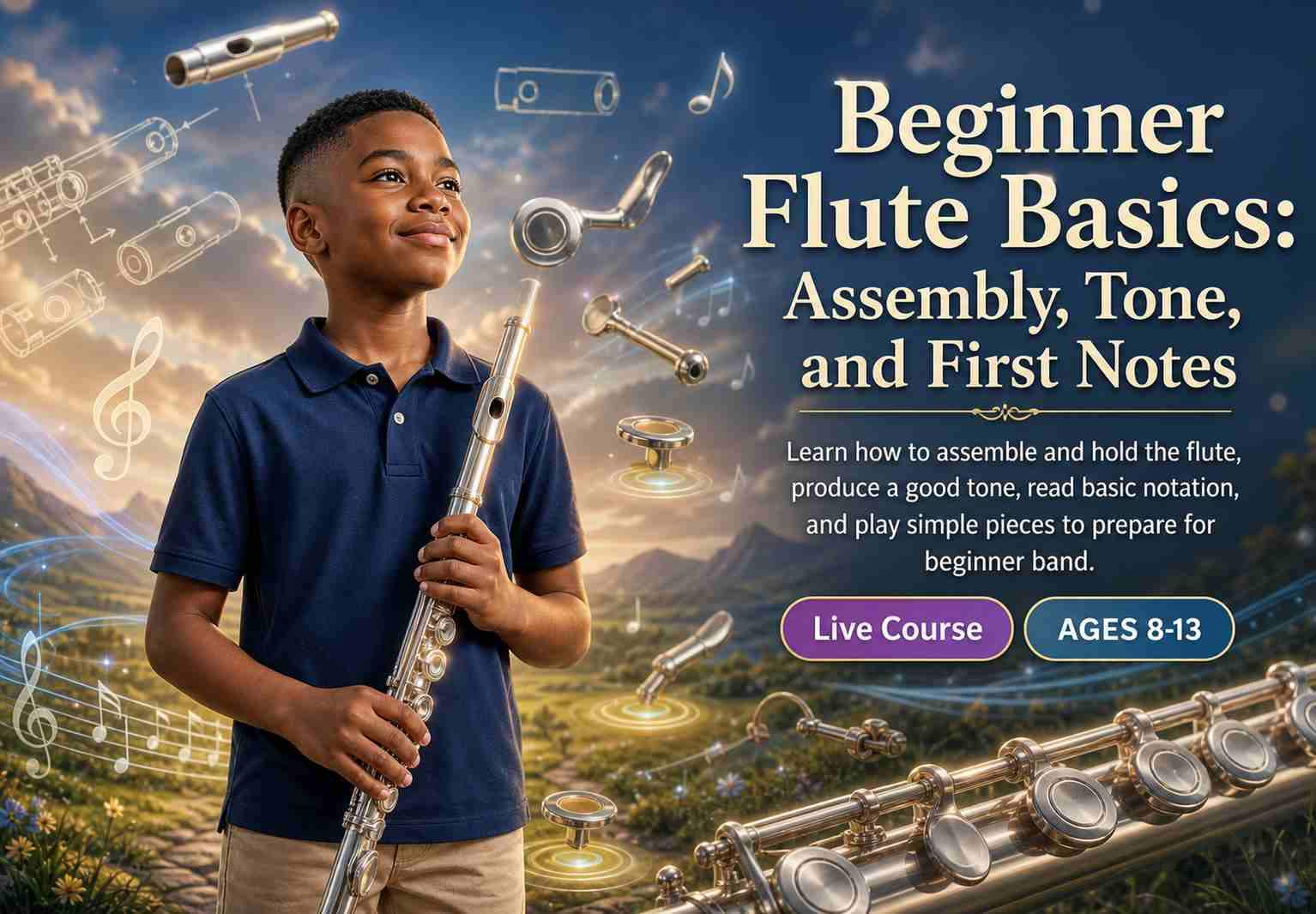 Beginner Flute Basics: Assembly, Tone, and First Notes