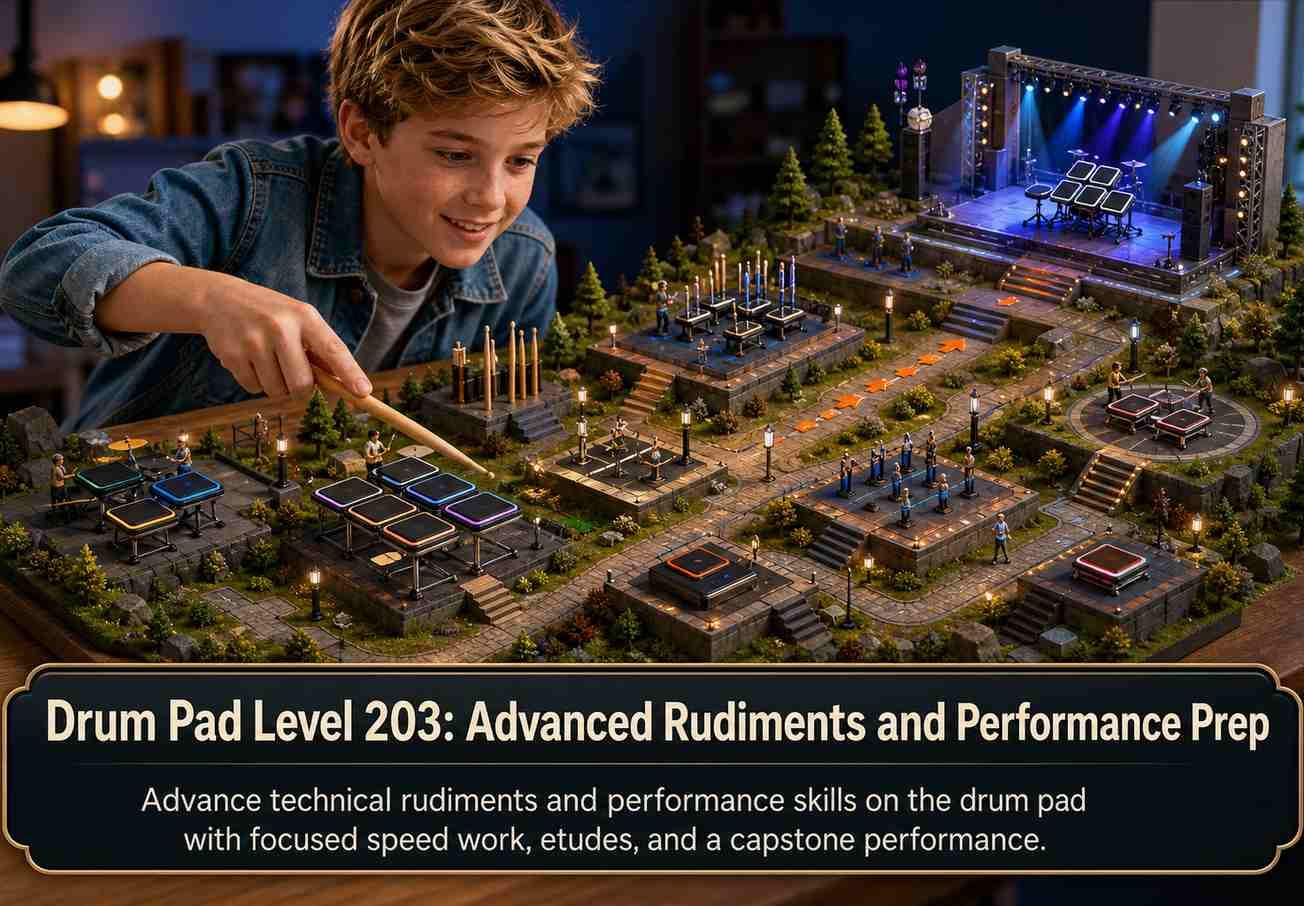 Drum Pad Level 203: Advanced Rudiments and Performance Prep