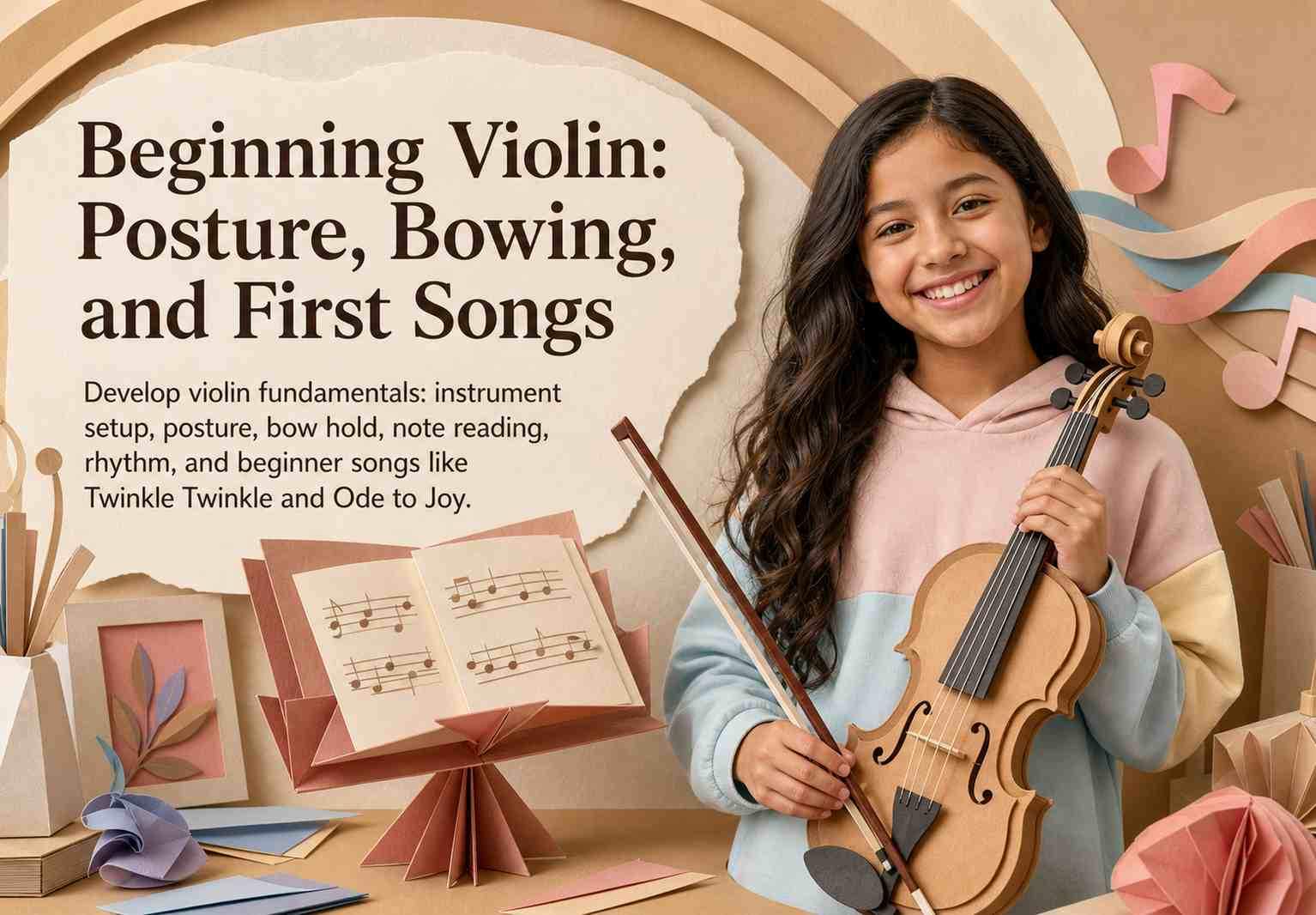 Beginning Violin: Posture, Bowing, and First Songs