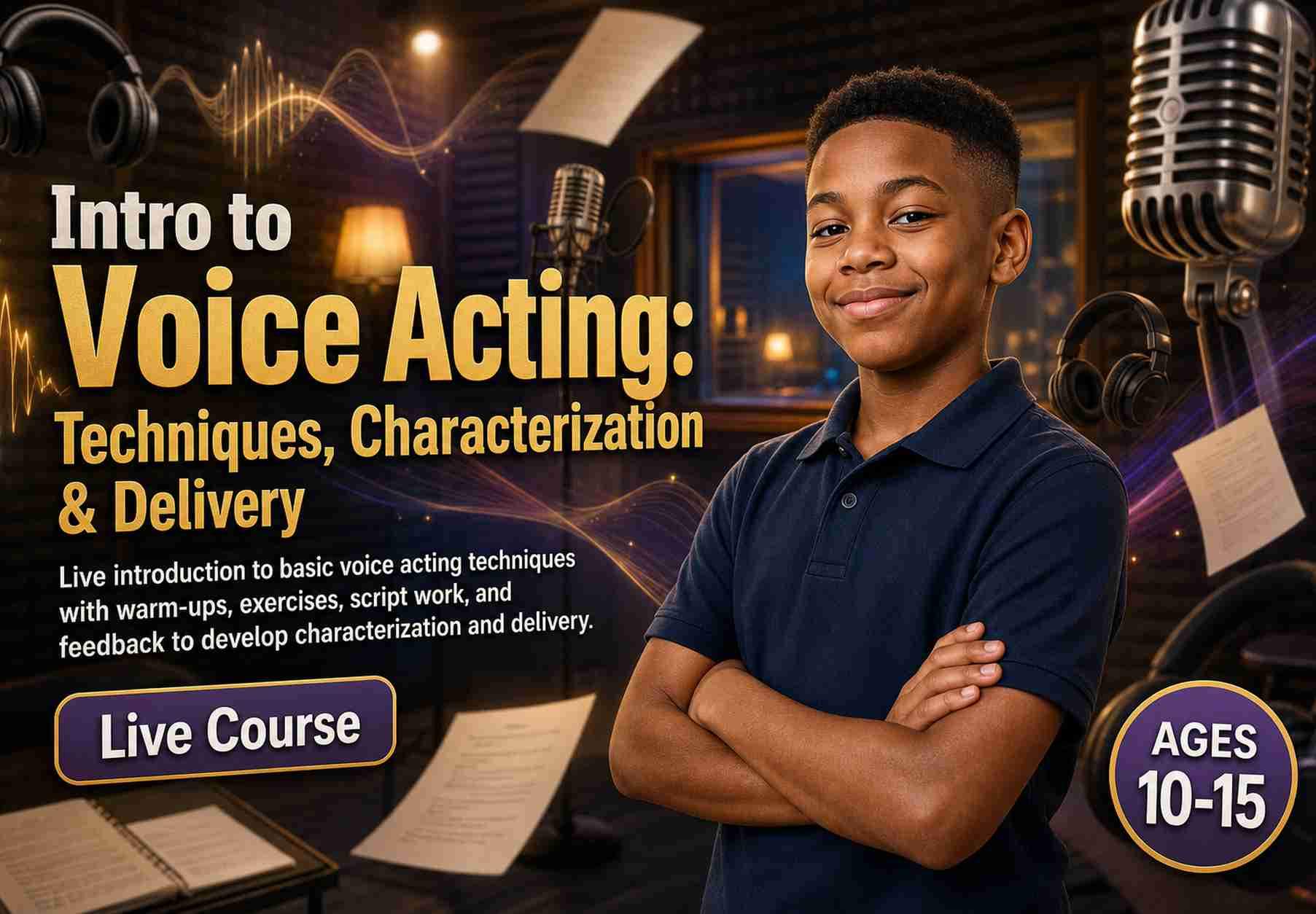Intro to Voice Acting: Techniques, Characterization & Delivery