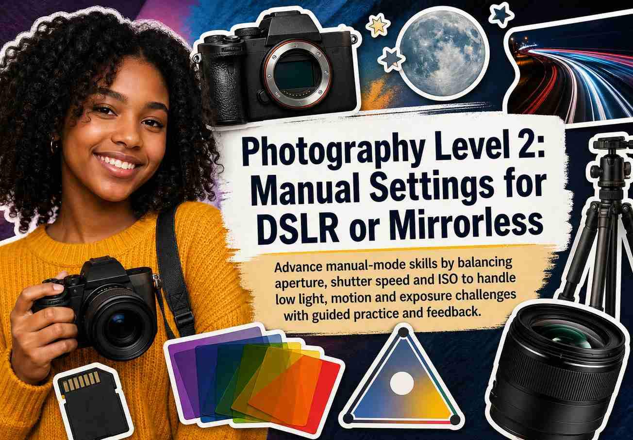 Photography Level 2: Manual Settings for DSLR or Mirrorless