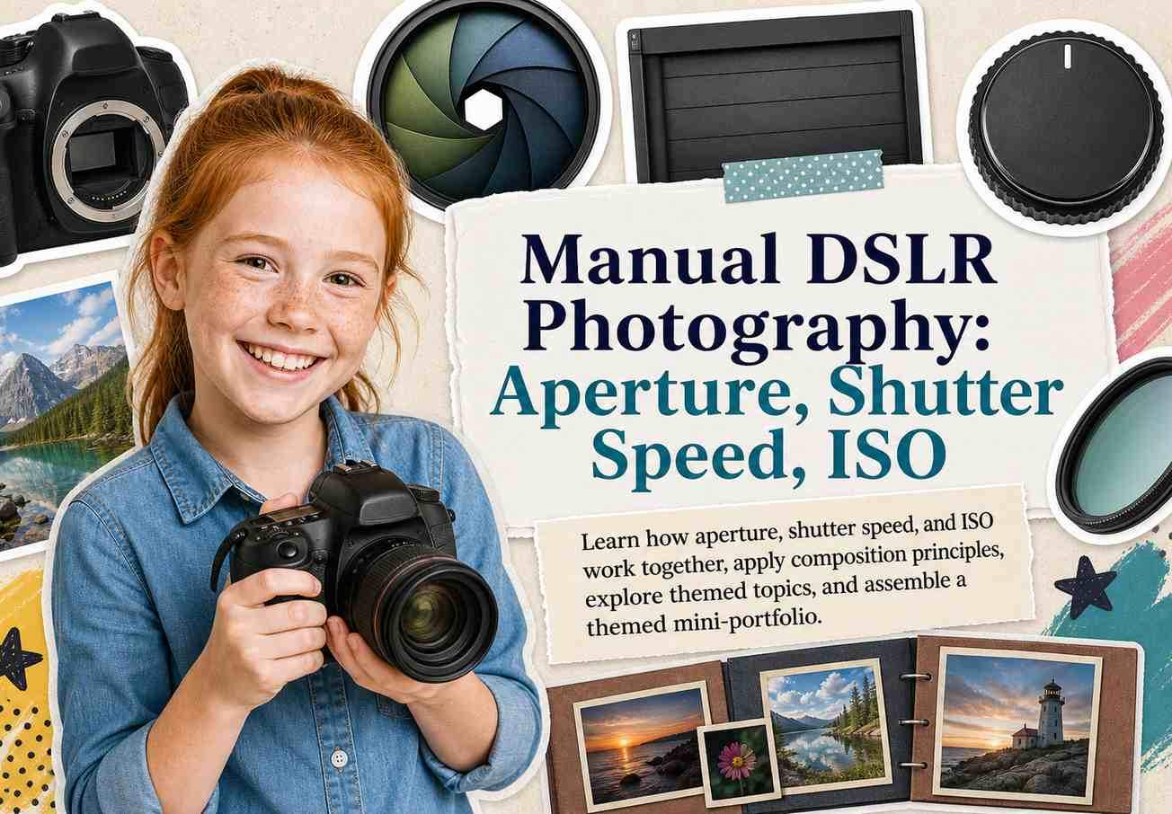 Manual DSLR Photography: Aperture, Shutter Speed, ISO