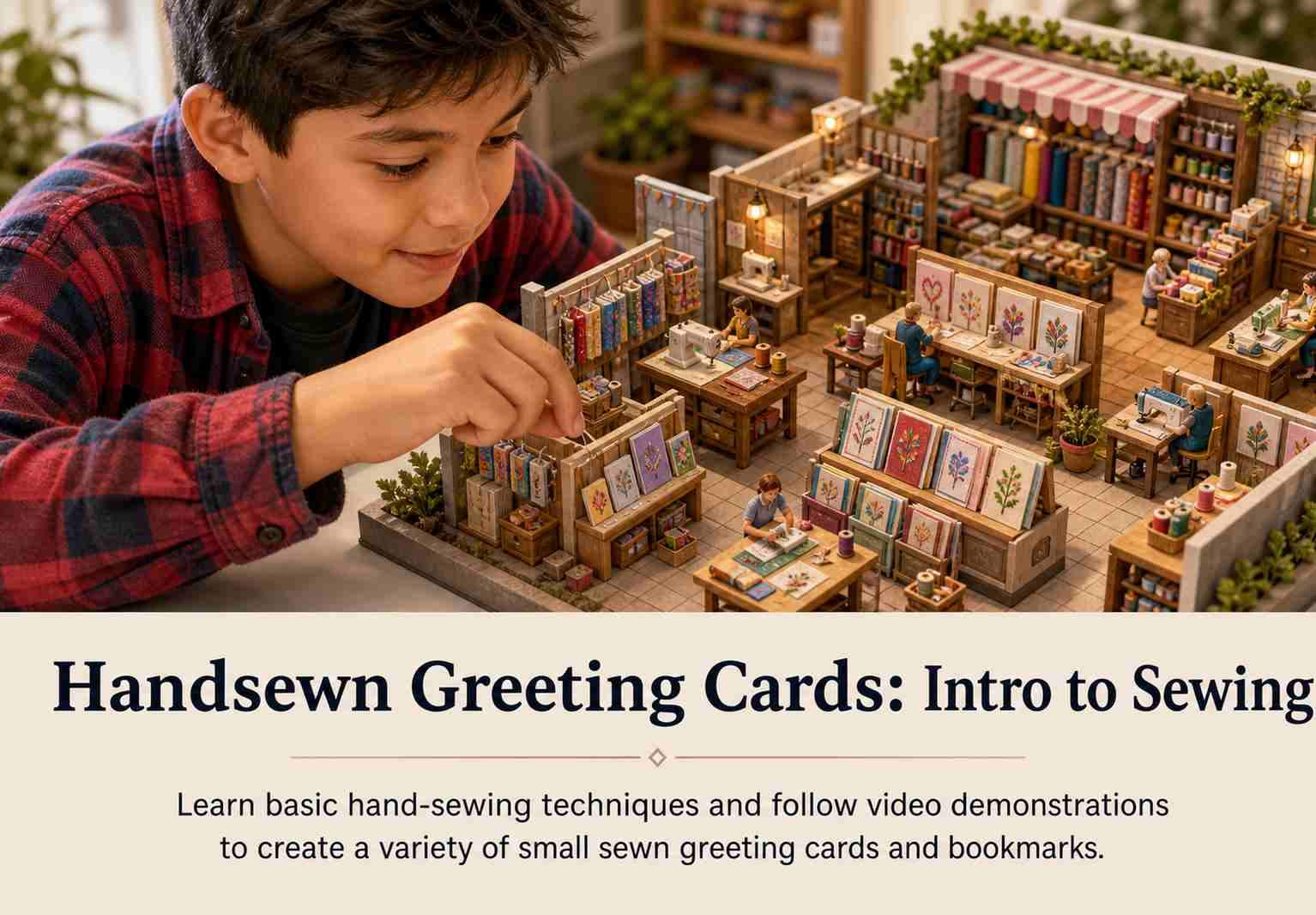 Handsewn Greeting Cards: Intro to Sewing