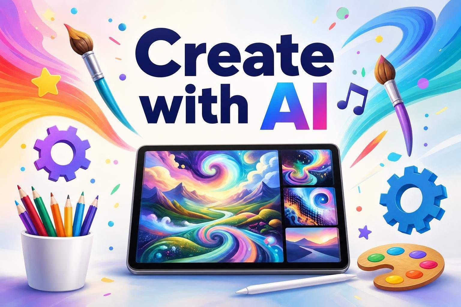 AI Creators: AI-Assisted Art, Audio and Faceless Media Portfolio
