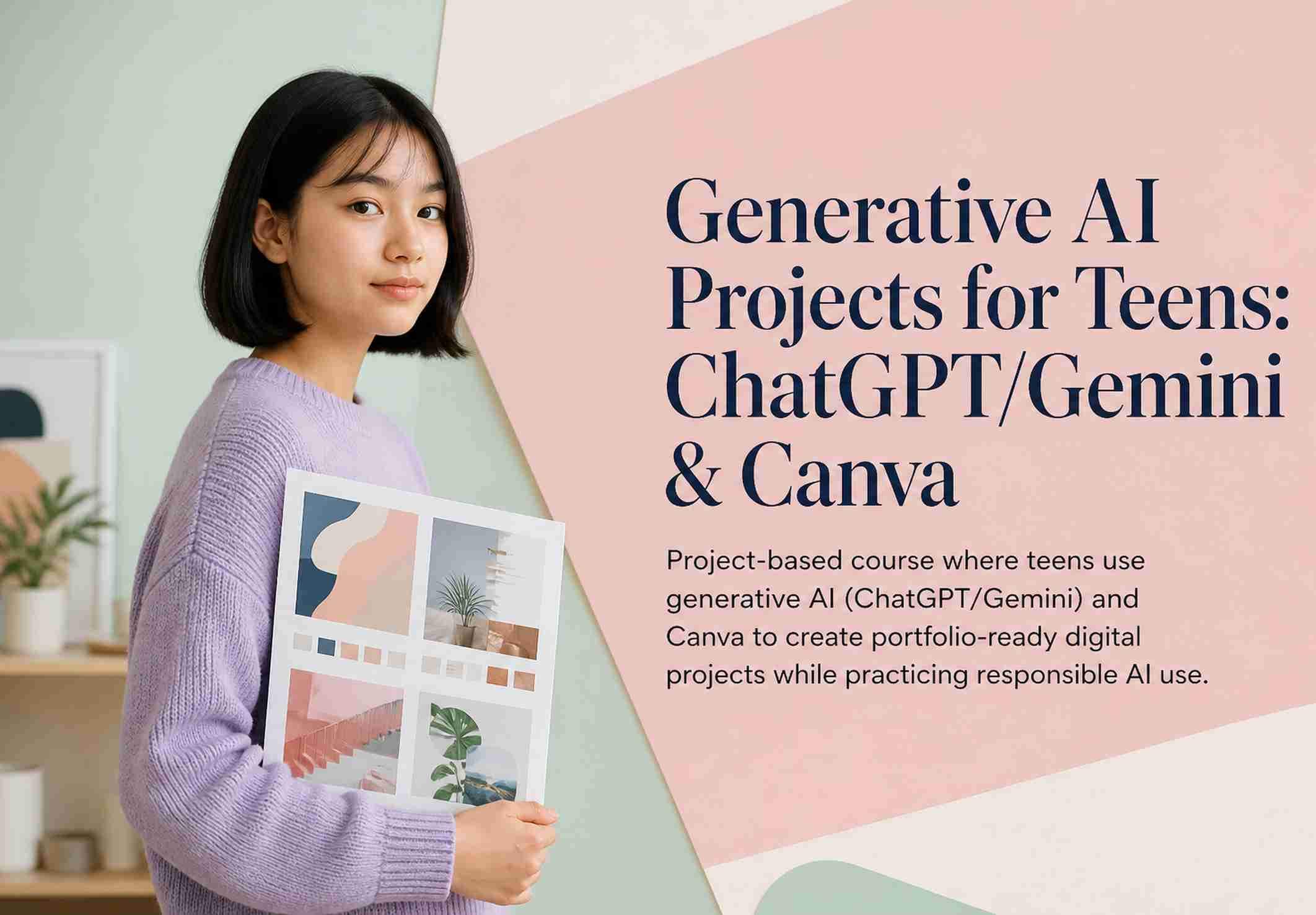 Generative AI Projects for Teens: ChatGPT/Gemini & Canva