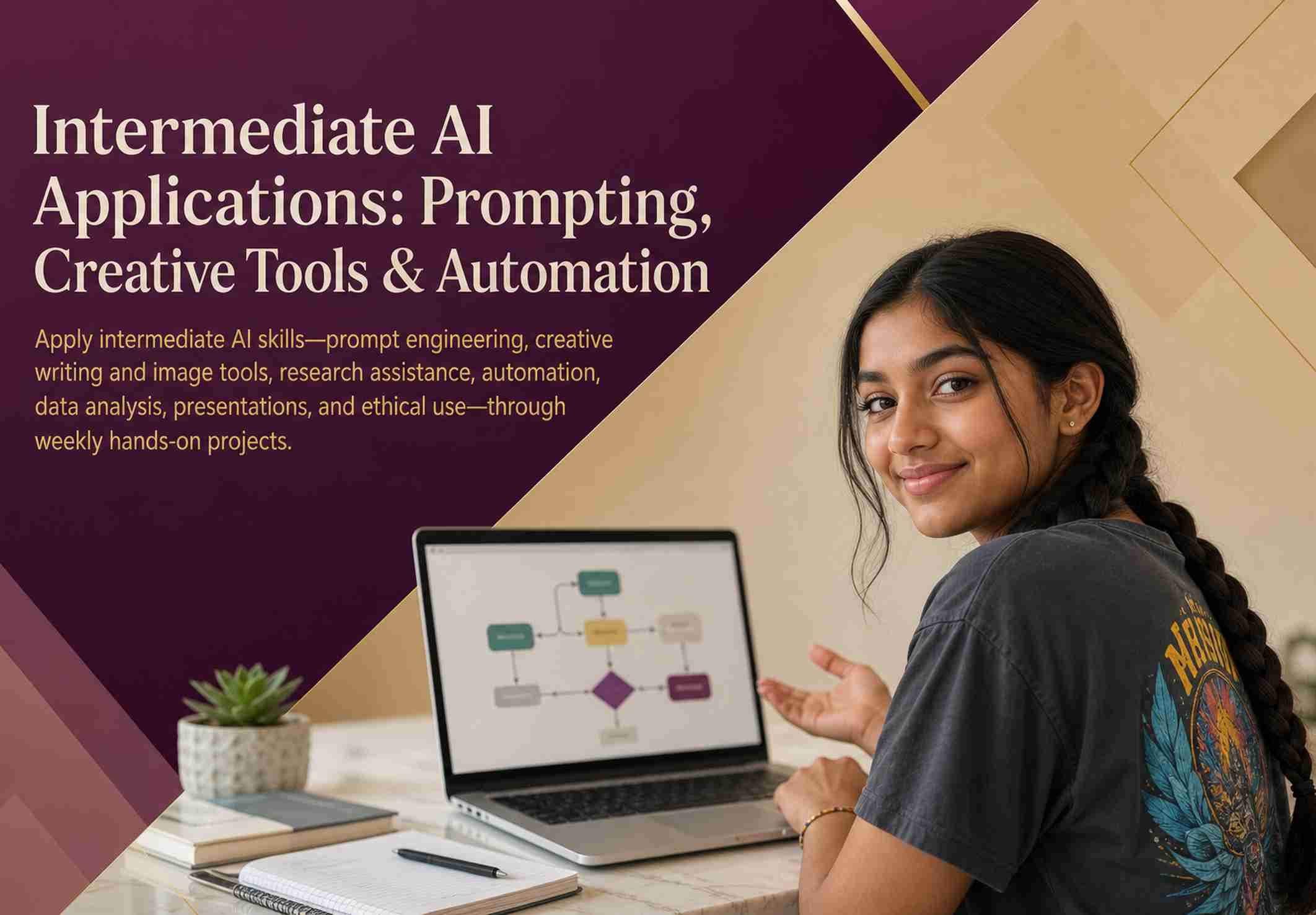Intermediate AI Applications: Prompting, Creative Tools & Automation