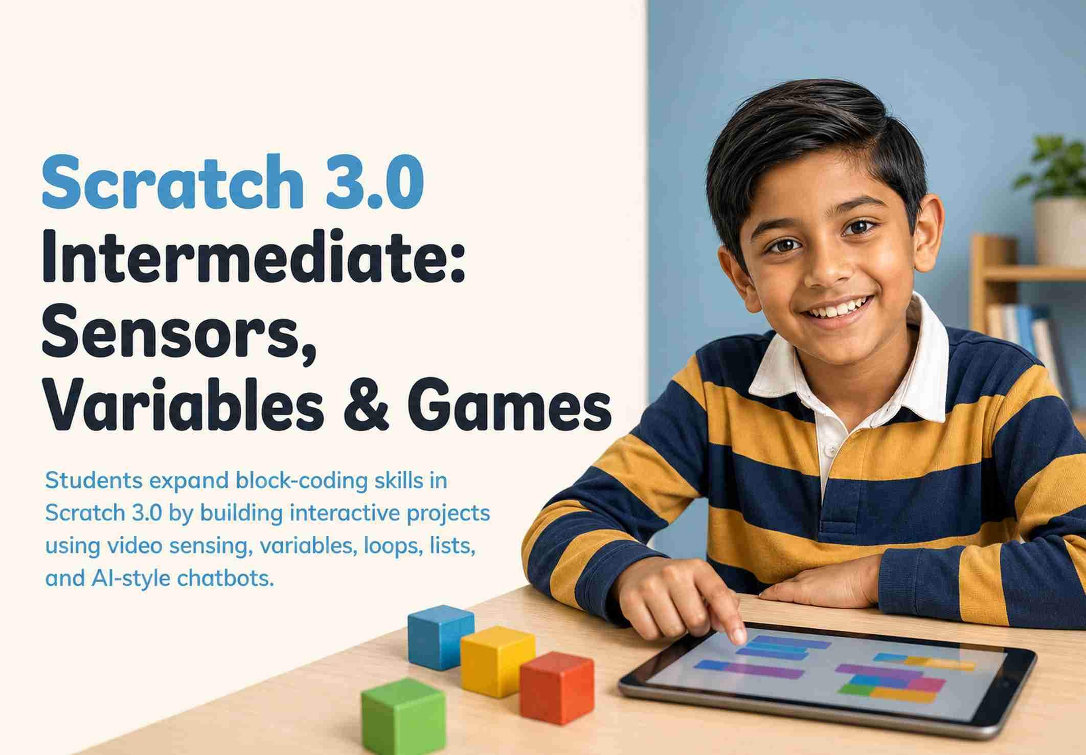 Scratch 3.0 Intermediate: Sensors, Variables & Games