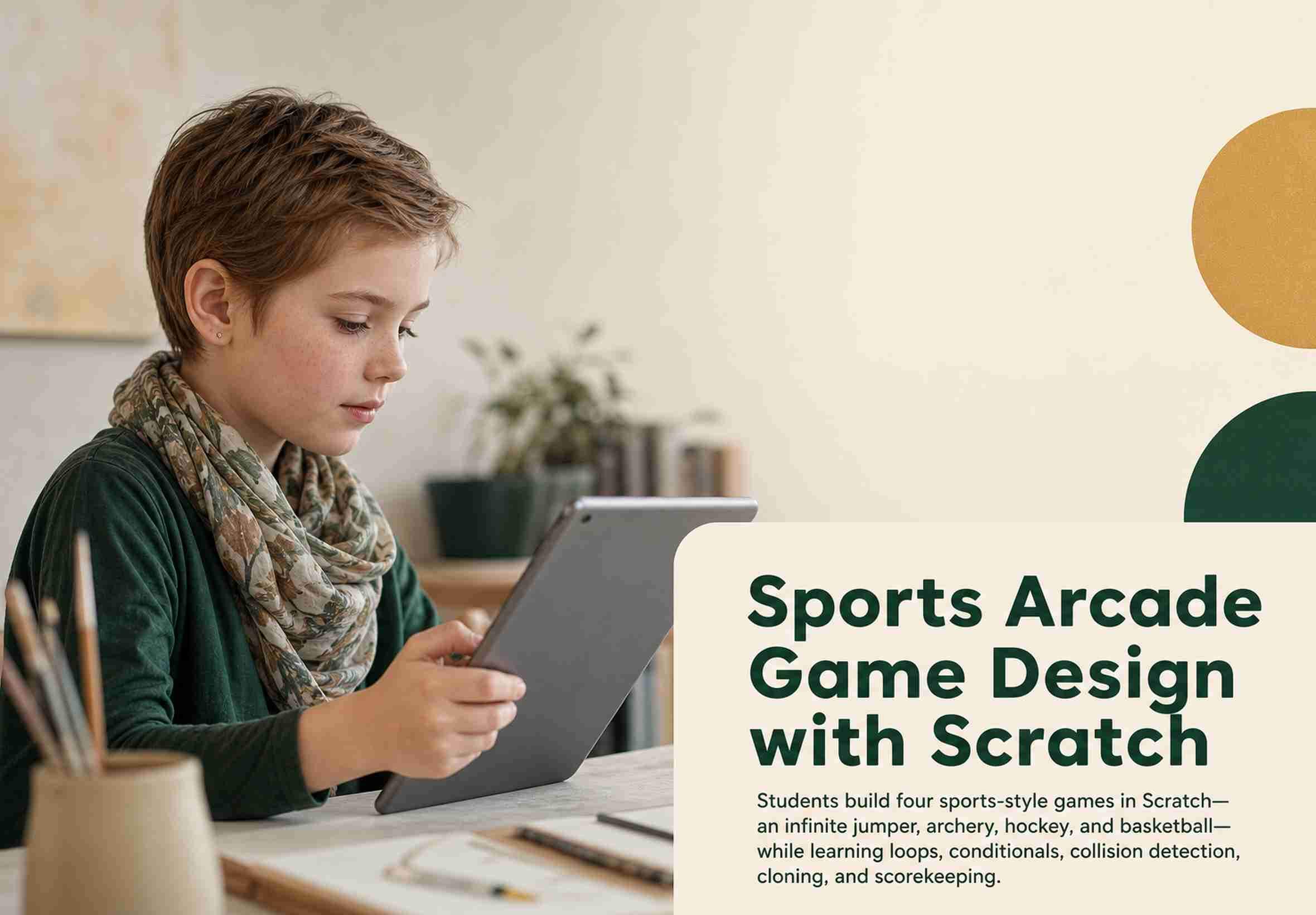 Sports Arcade Game Design with Scratch