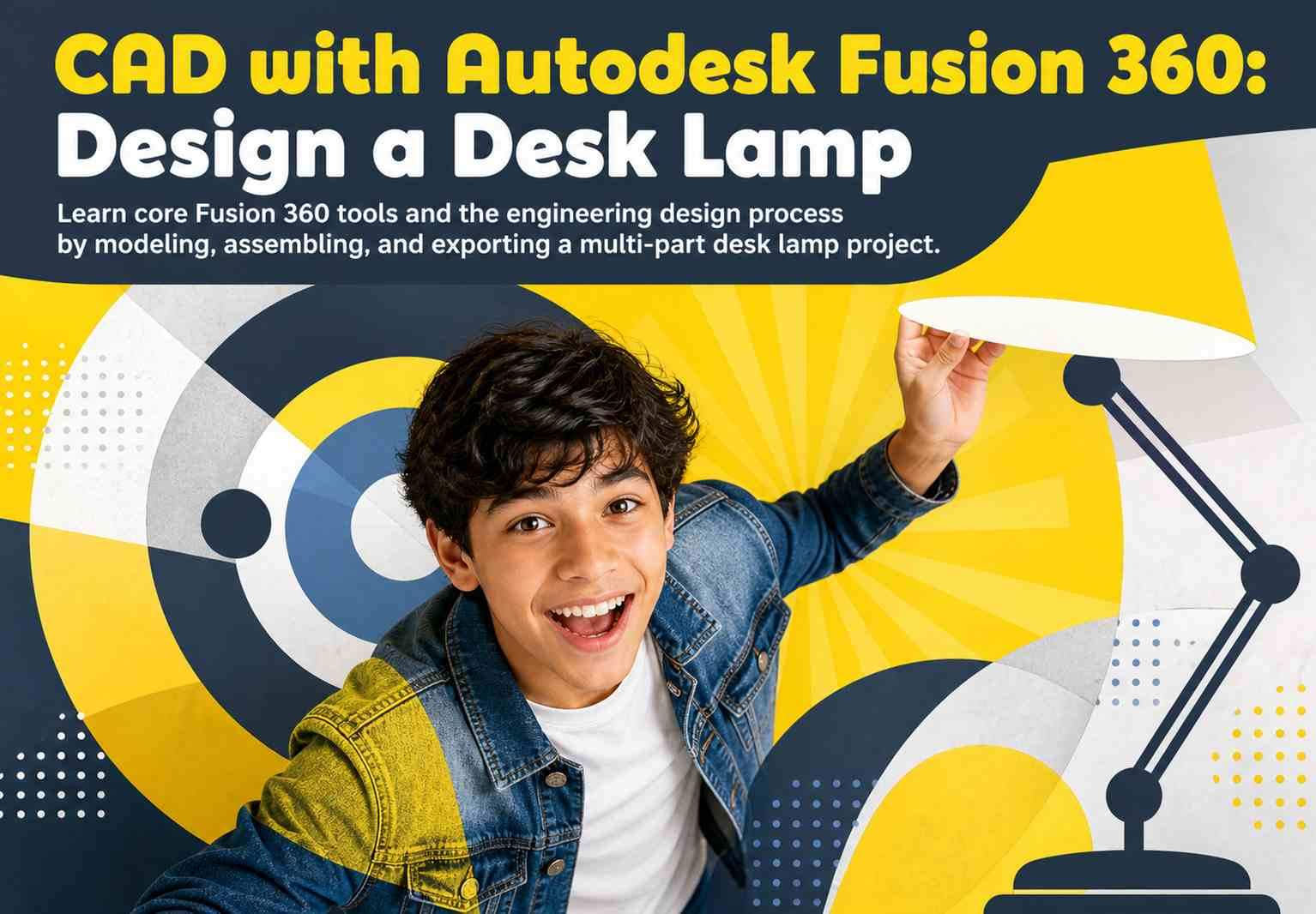 CAD with Autodesk Fusion 360: Design a Desk Lamp