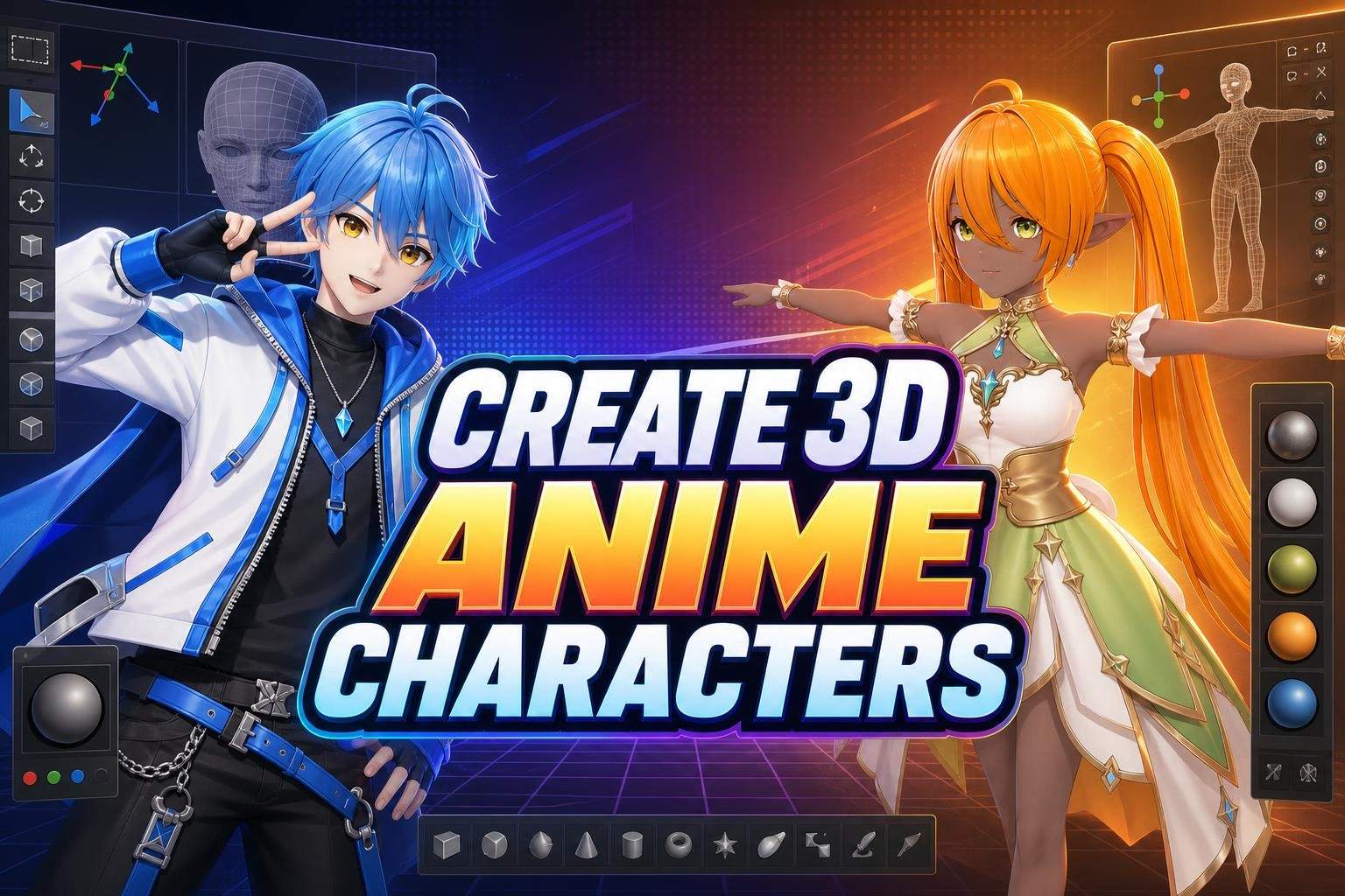 3D Anime Character Creation with Blender & VRoid Studio