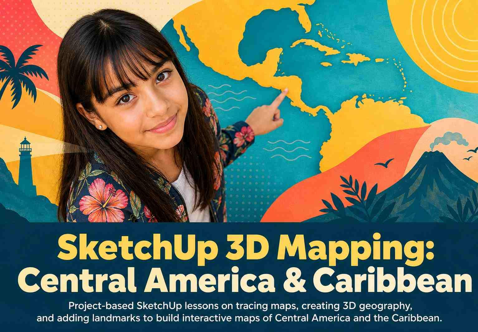 SketchUp 3D Mapping: Central America & Caribbean