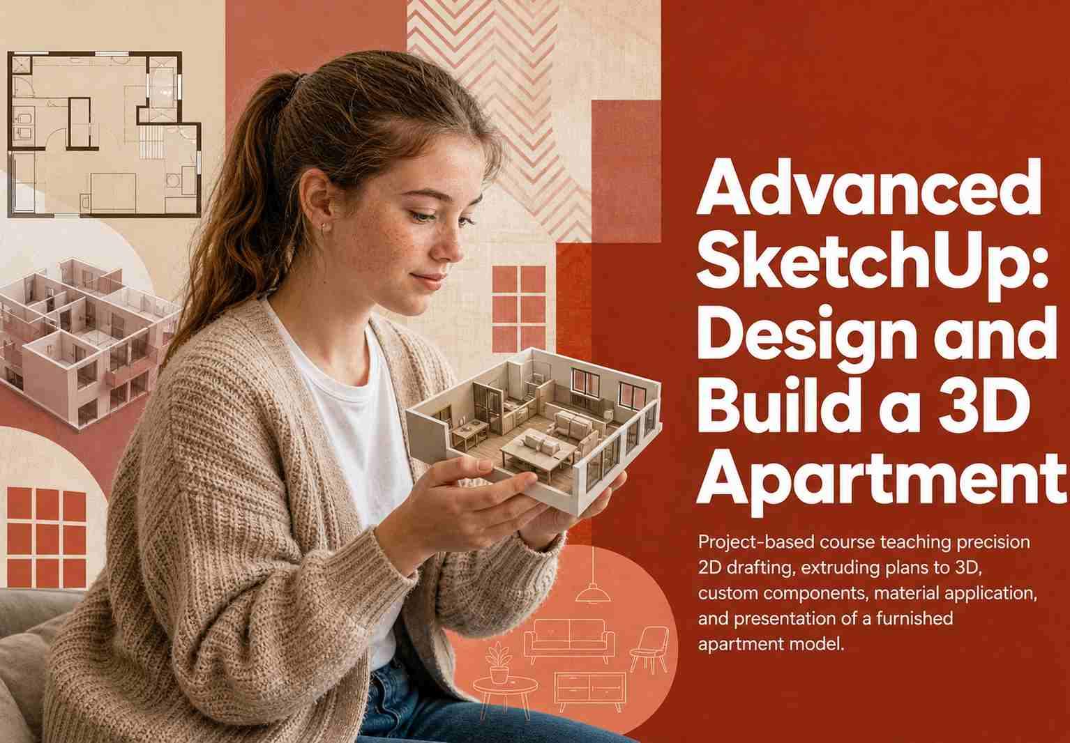 Advanced SketchUp: Design and Build a 3D Apartment