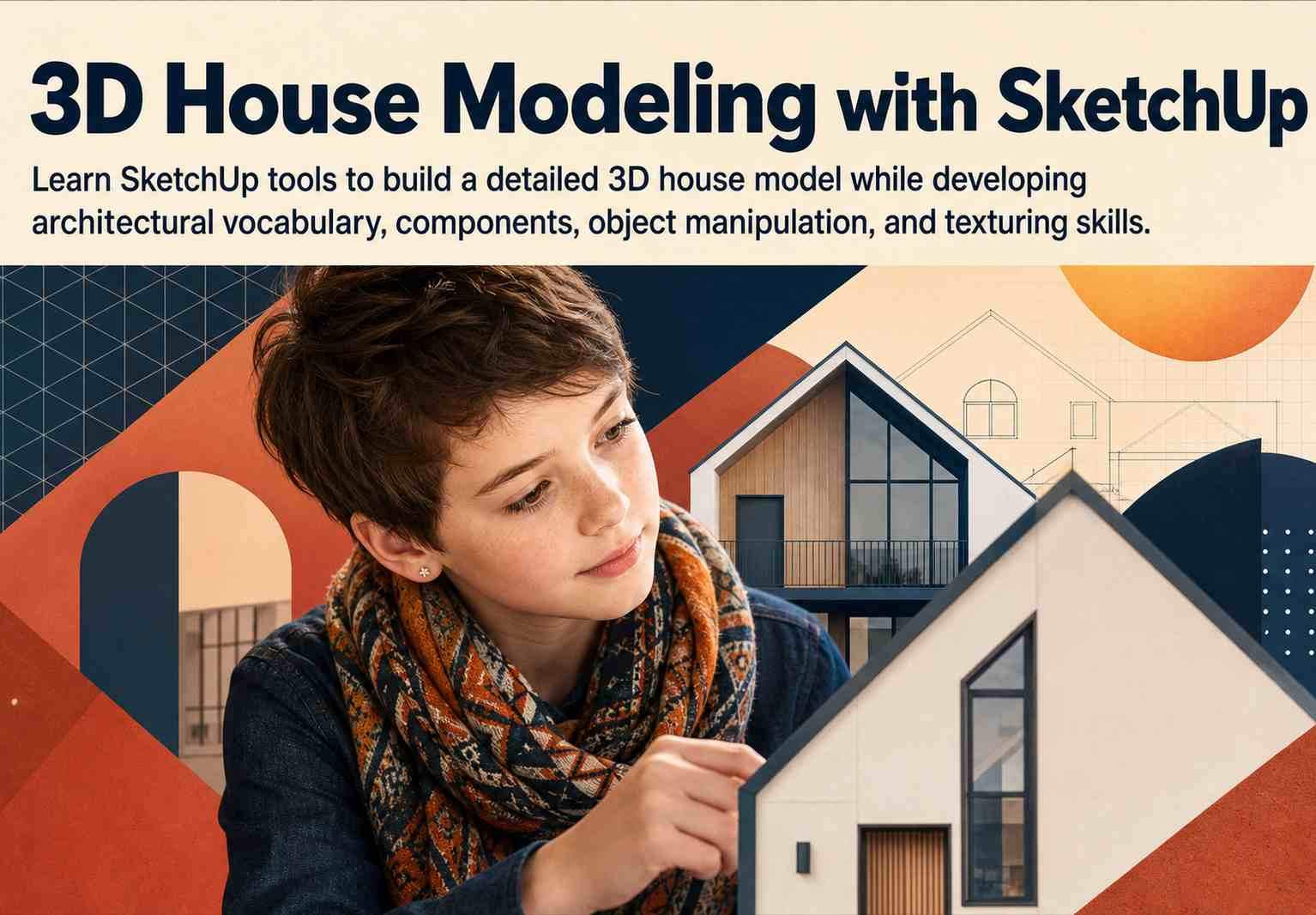3D House Modeling with SketchUp