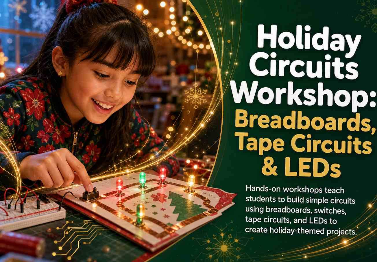 Holiday Circuits Workshop: Breadboards, Tape Circuits & LEDs