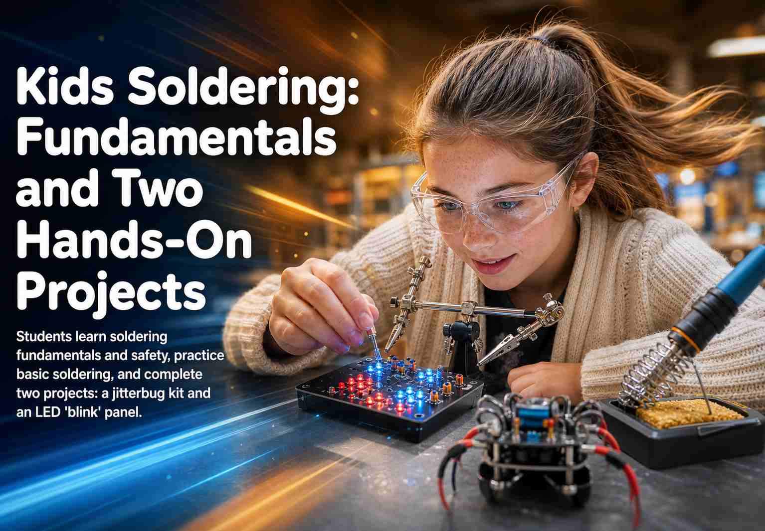 Kids Soldering: Fundamentals and Two Hands-On Projects