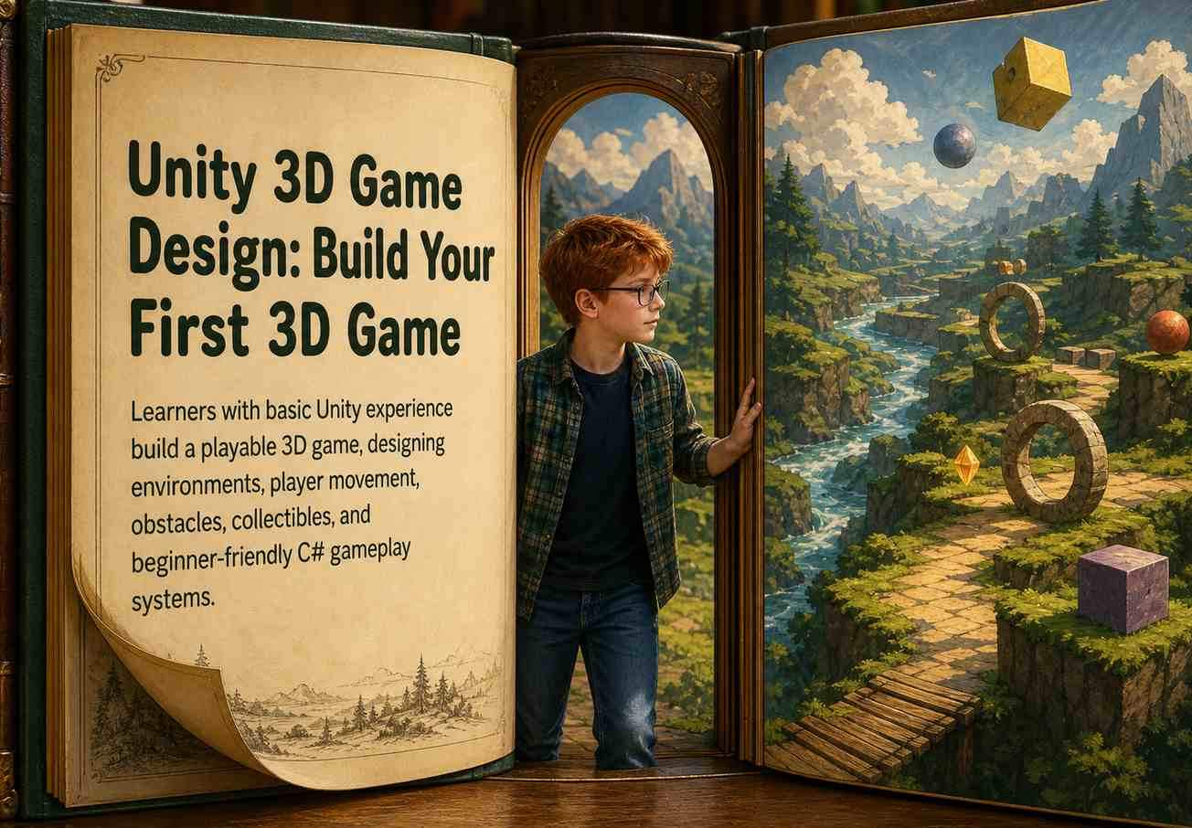 Unity 3D Game Design: Build Your First 3D Game (Ages 10-15) #2
