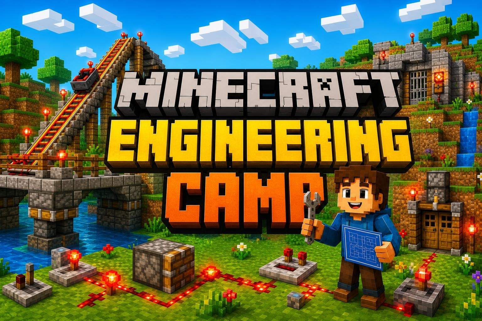Minecraft Engineering Camp: Redstone Basics and Builds