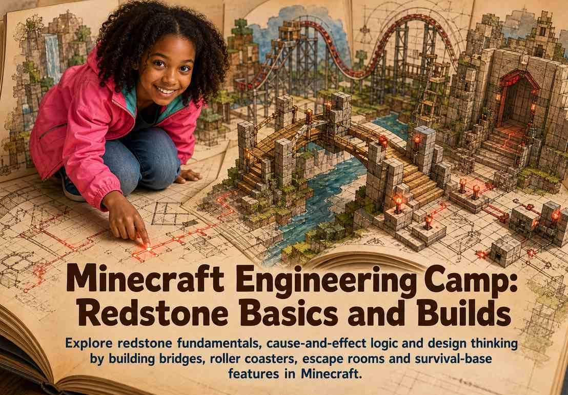 Minecraft Engineering Camp: Redstone Basics and Builds