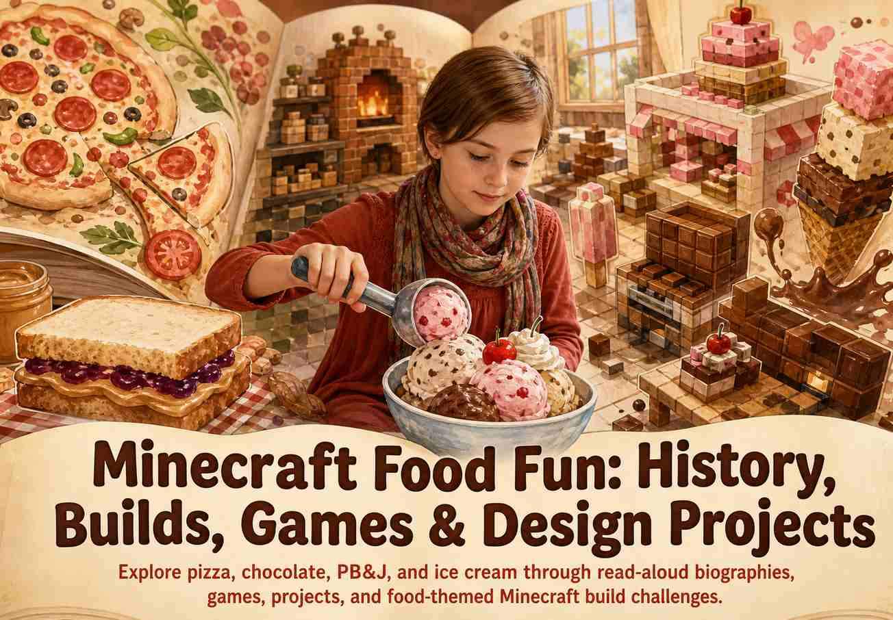 Minecraft Food Fun: History, Builds, Games & Design Projects