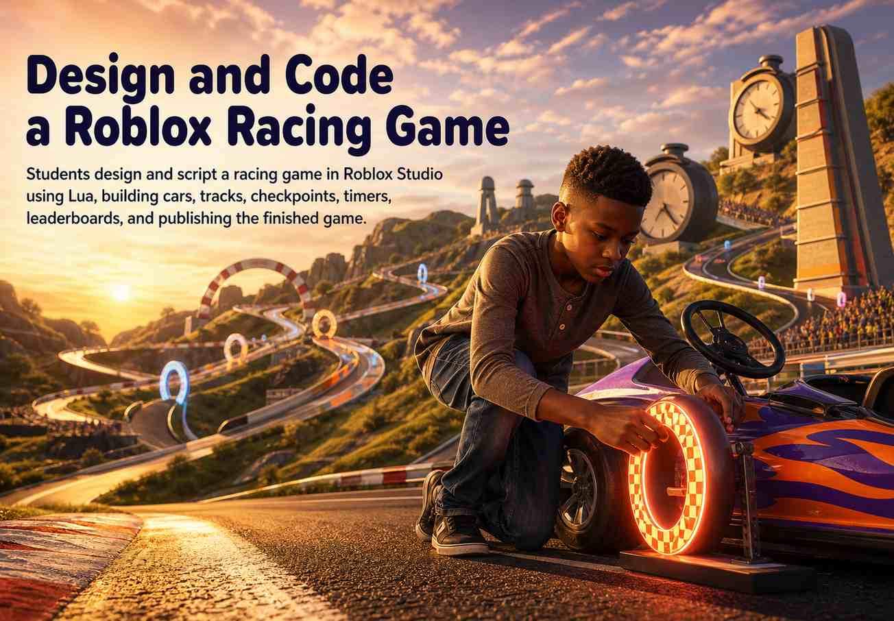 Design and Code a Roblox Racing Game