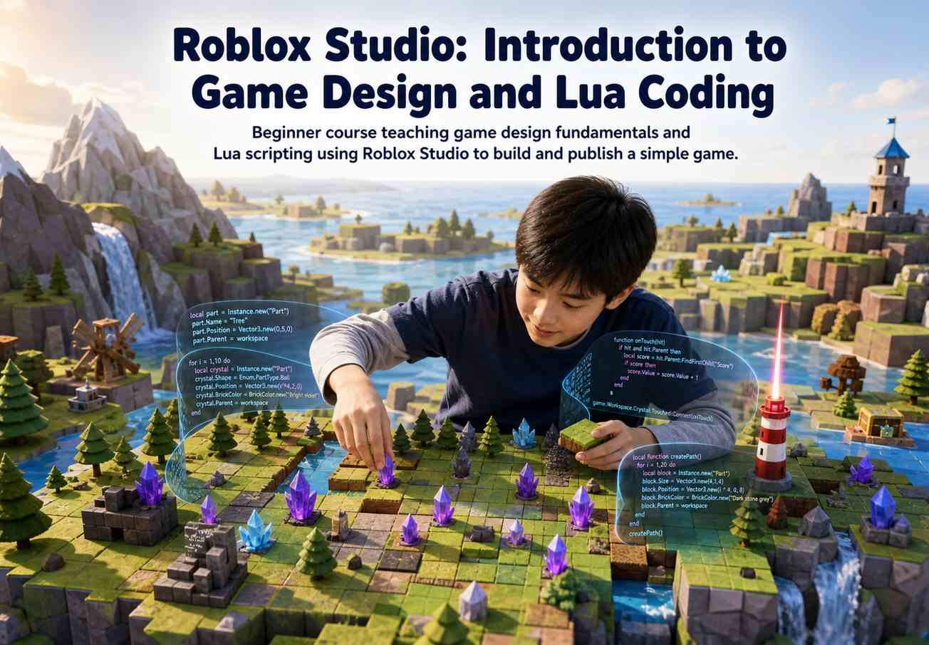 Roblox Studio: Introduction to Game Design and Lua Coding