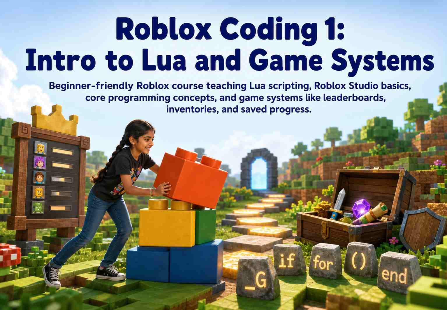 Roblox Coding 1: Intro to Lua and Game Systems