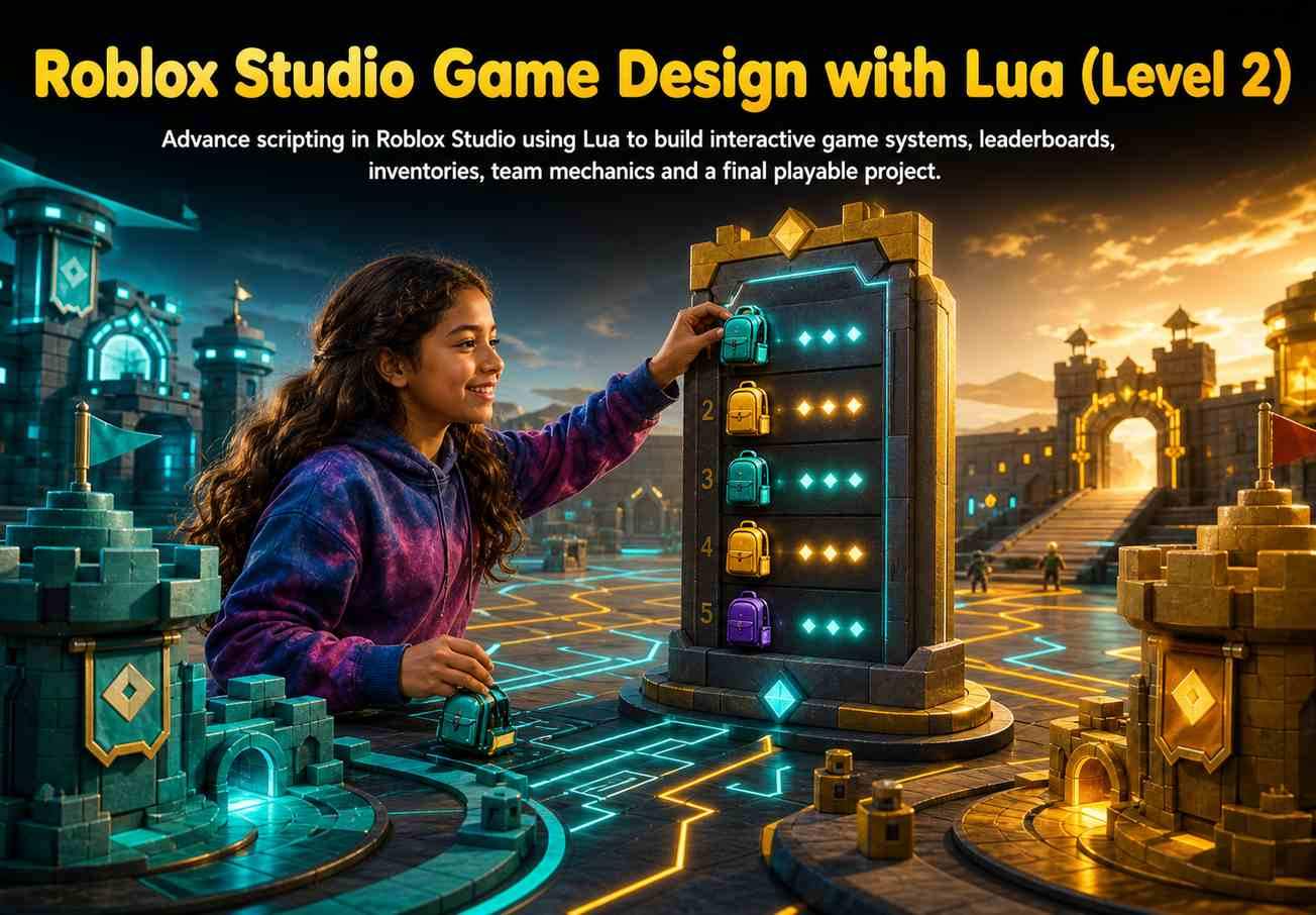 Roblox Studio Game Design with Lua (Level 2)