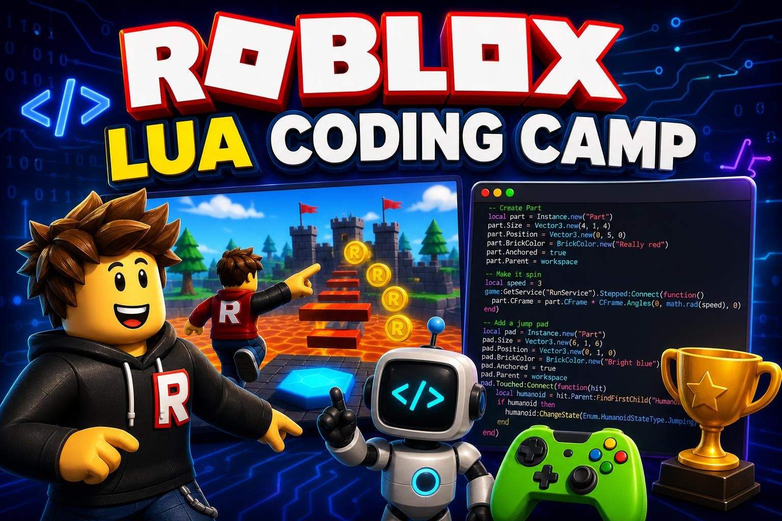 Roblox Lua Coding Camp: Build and Publish a Game