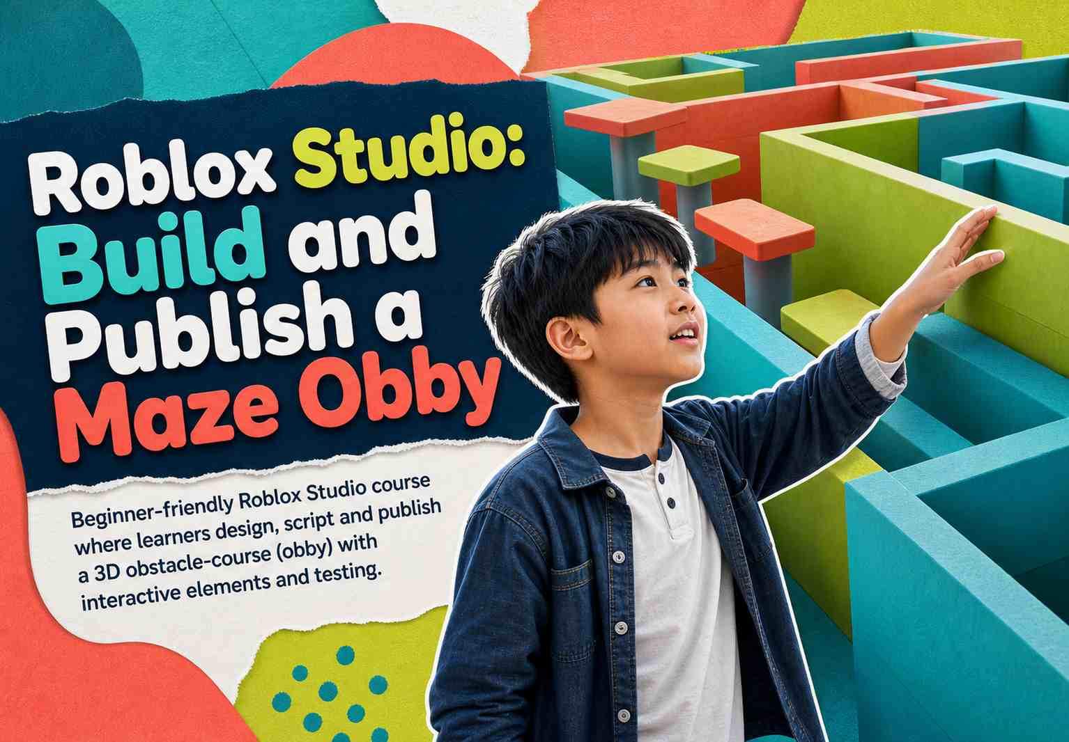 Roblox Studio: Build and Publish a Maze Obby