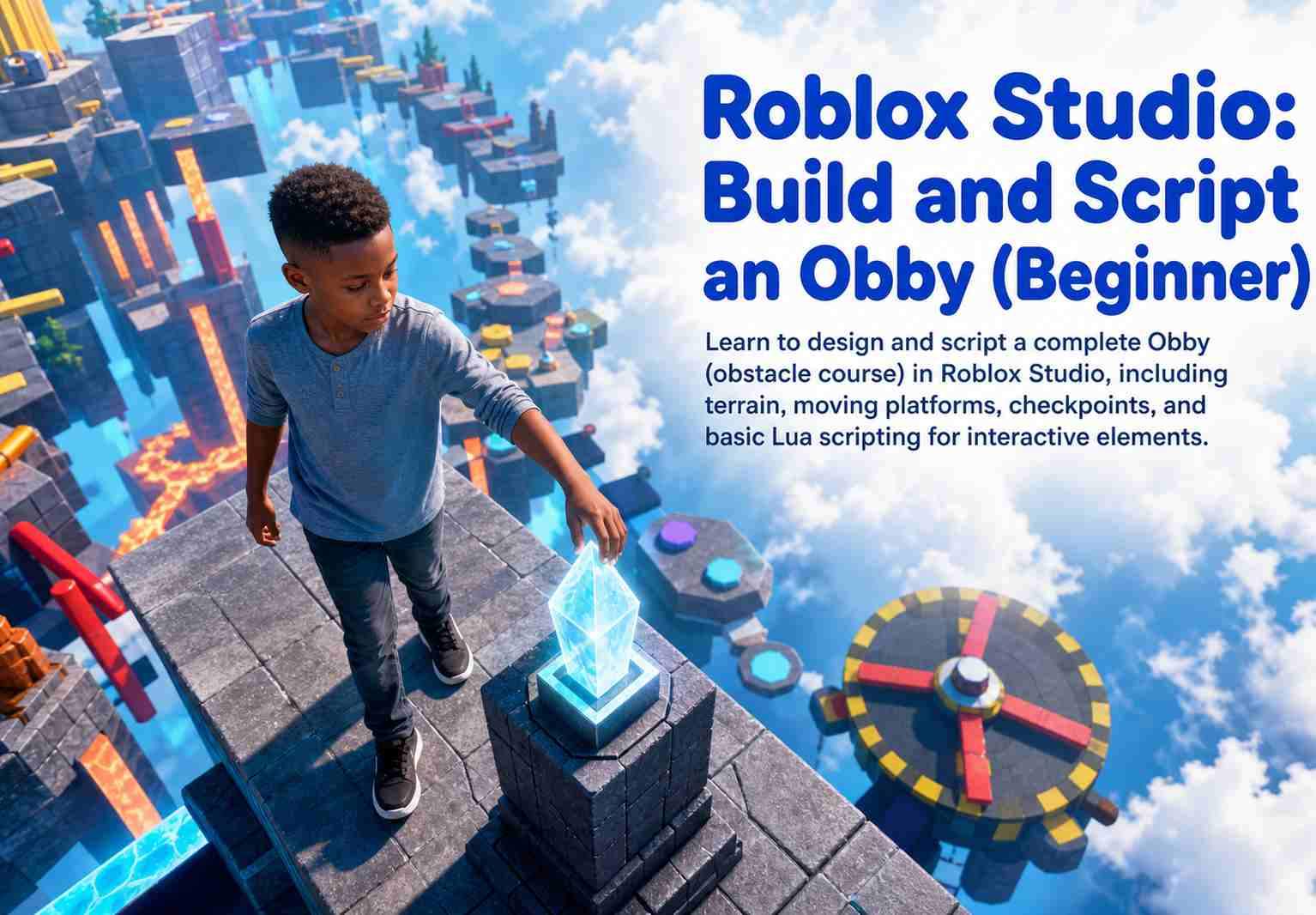Roblox Studio: Build and Script an Obby (Beginner)