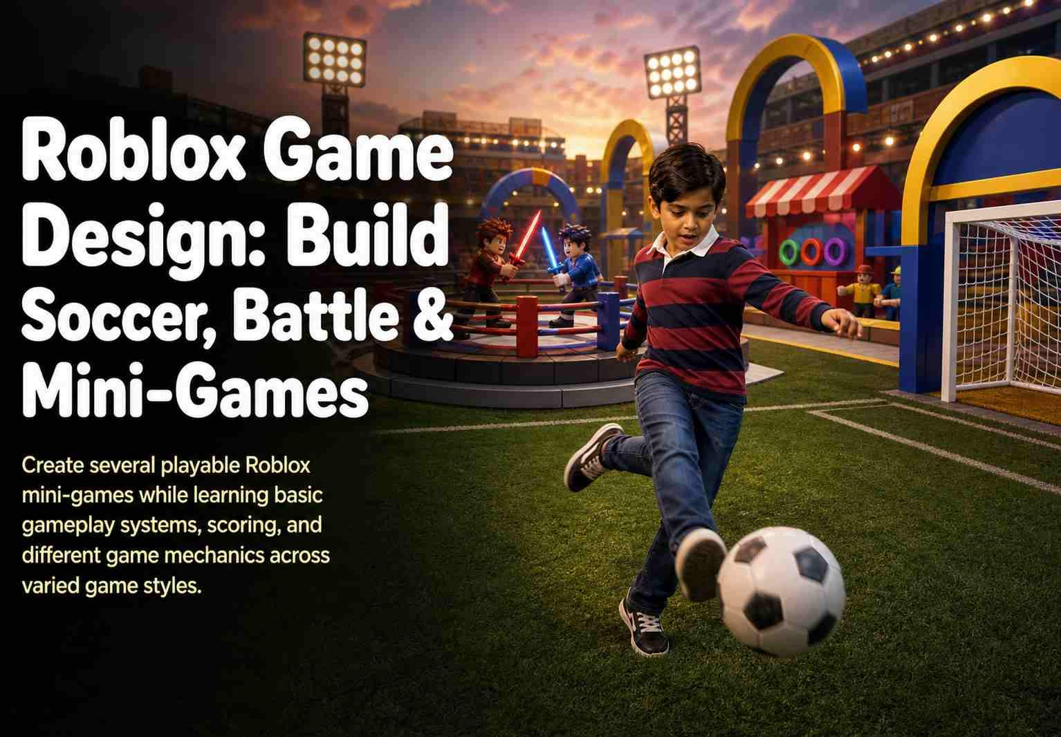 Roblox Game Design: Build Soccer, Battle & Mini-Games