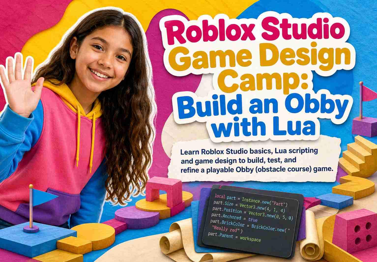 Roblox Studio Game Design Camp: Build an Obby with Lua