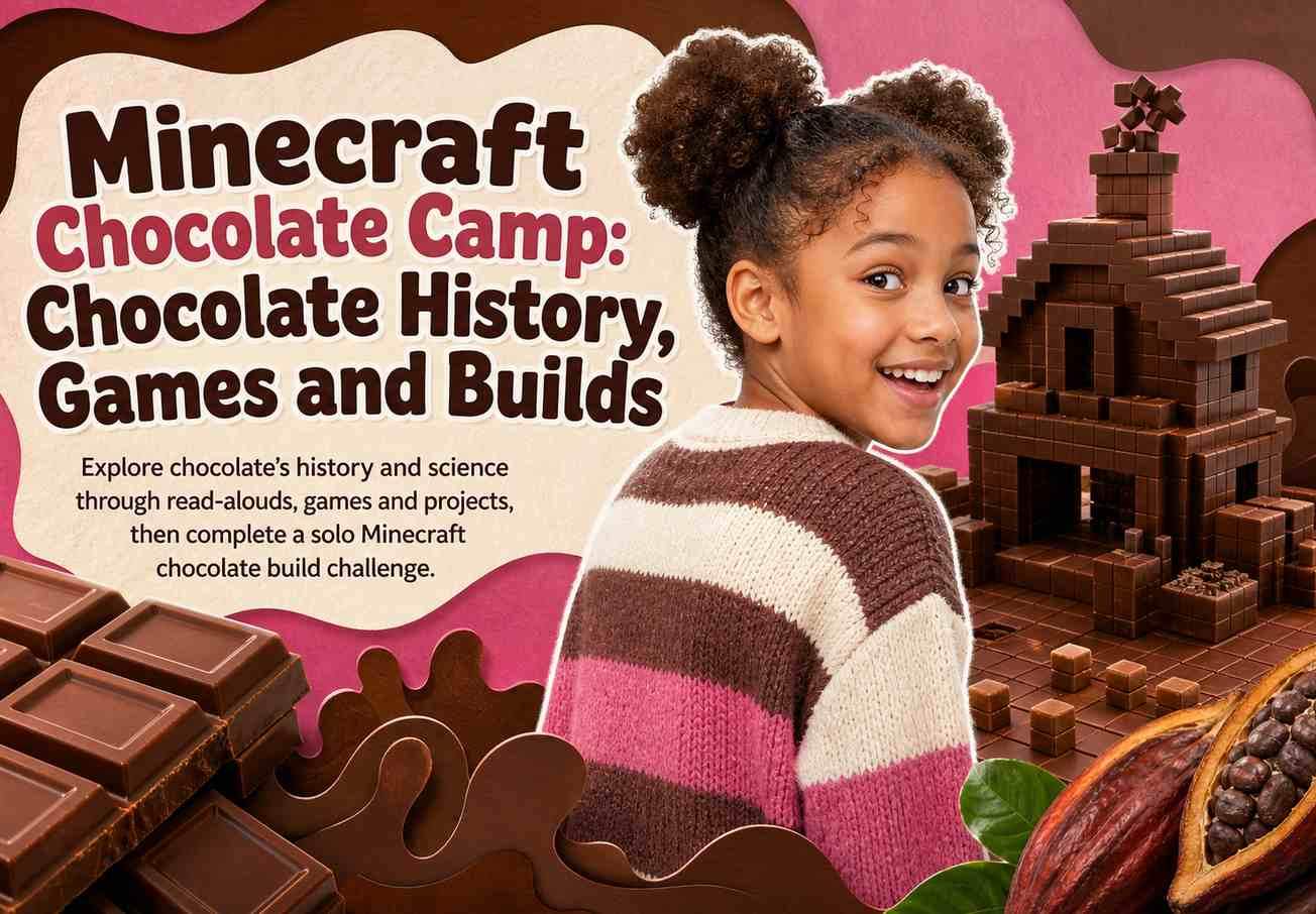 Minecraft Chocolate Camp: Chocolate History, Games and Builds