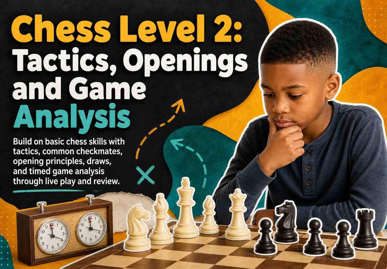 Chess Level 2: Tactics, Openings and Game Analysis