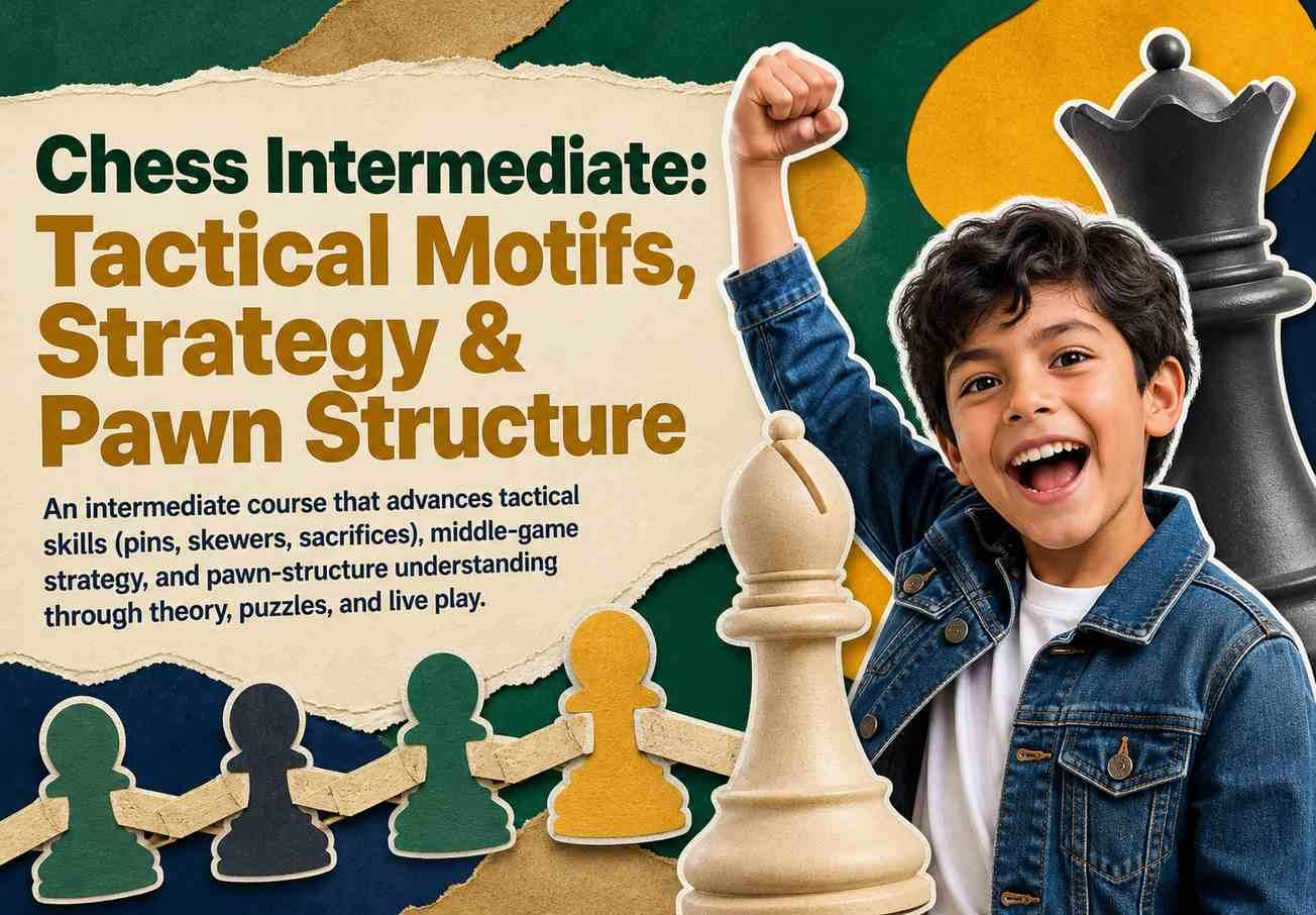Chess Intermediate: Tactical Motifs, Strategy & Pawn Structure